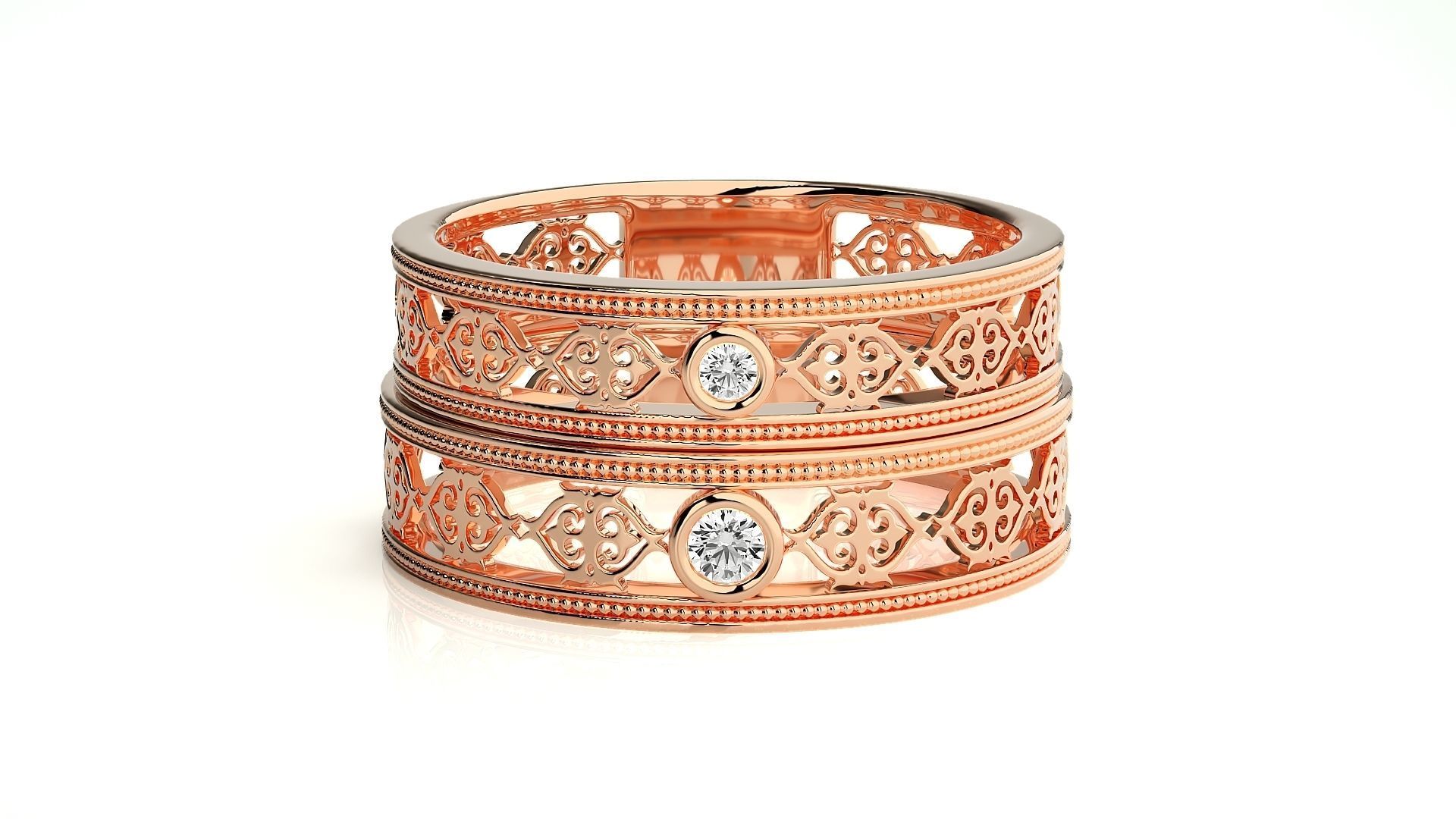 Wedding Band - 102 3D print model_3