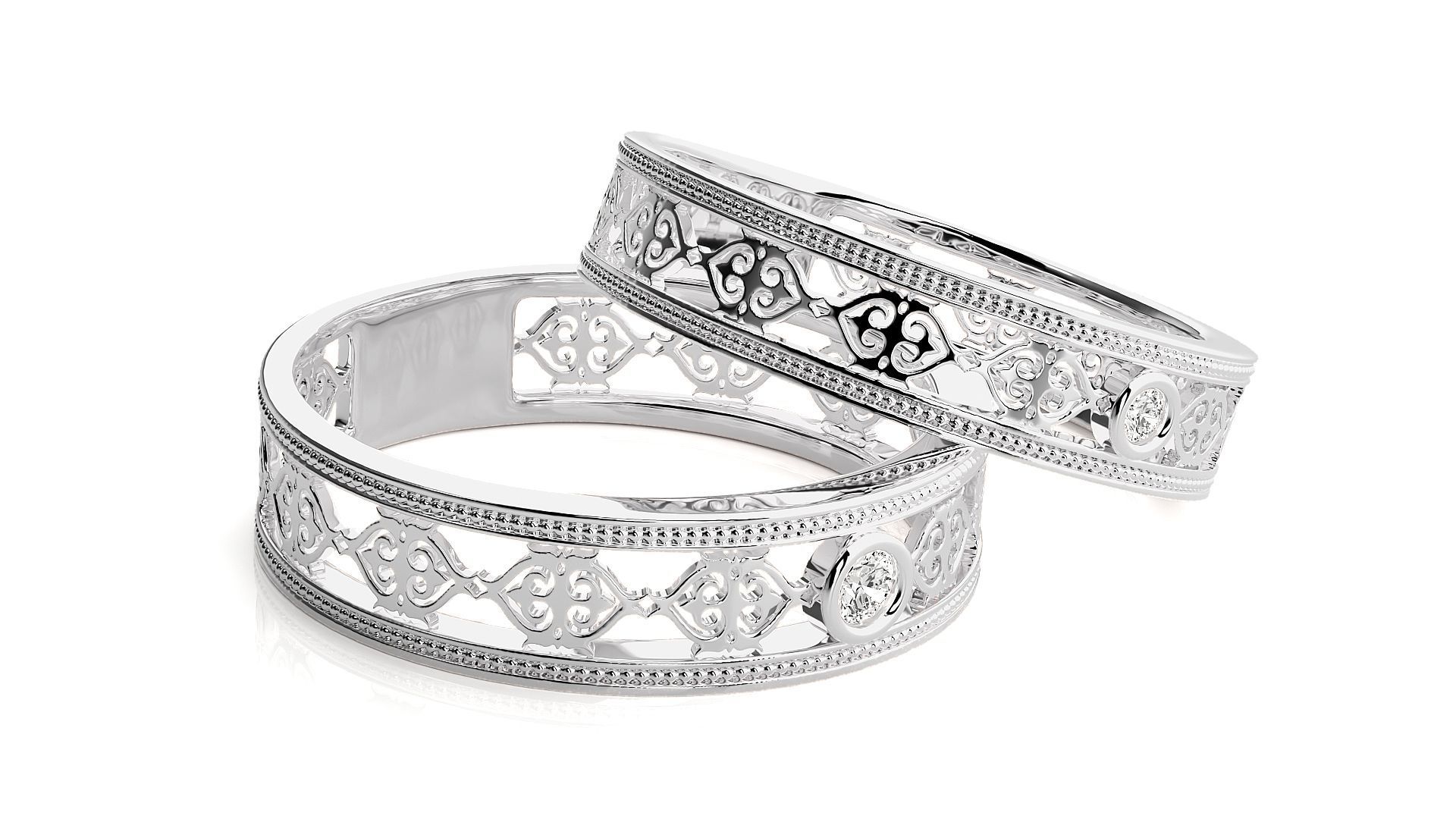 Wedding Band - 102 3D print model_7