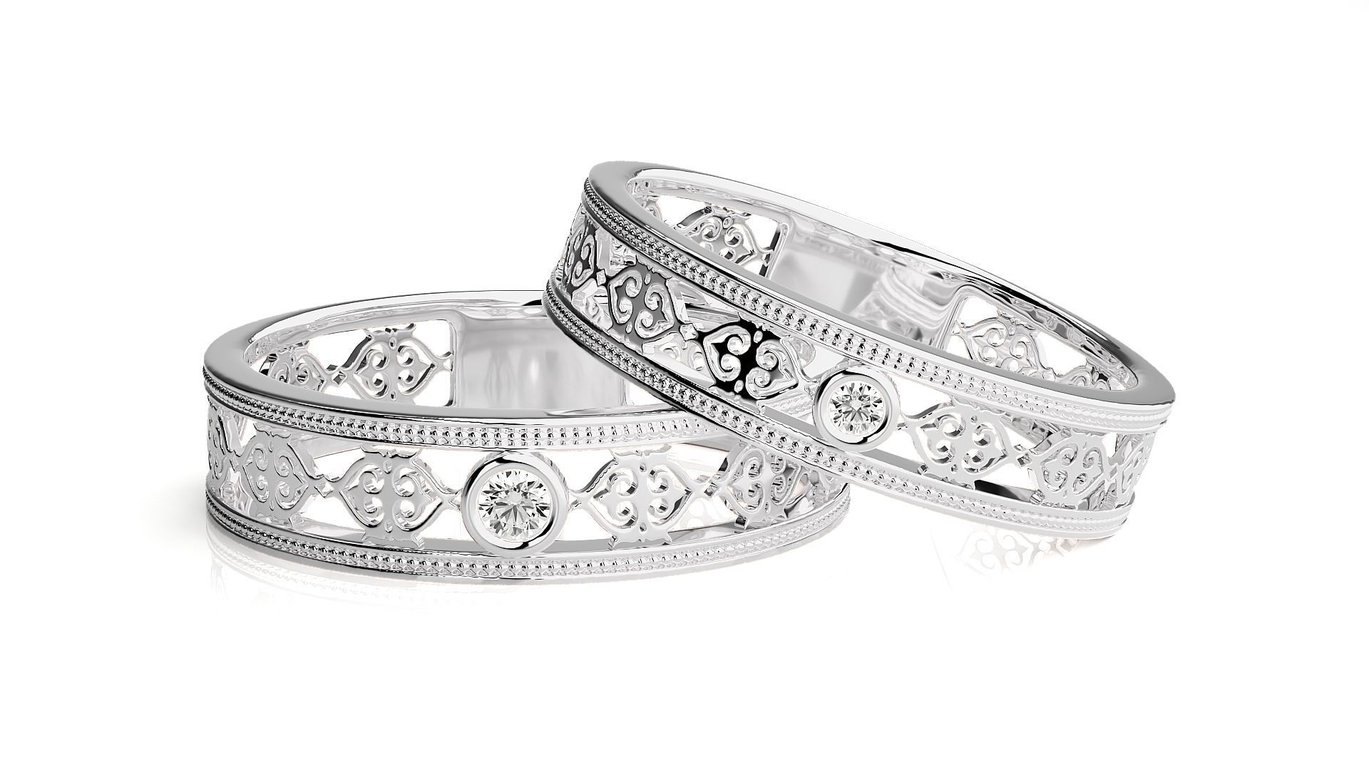 Wedding Band - 102 3D print model_6