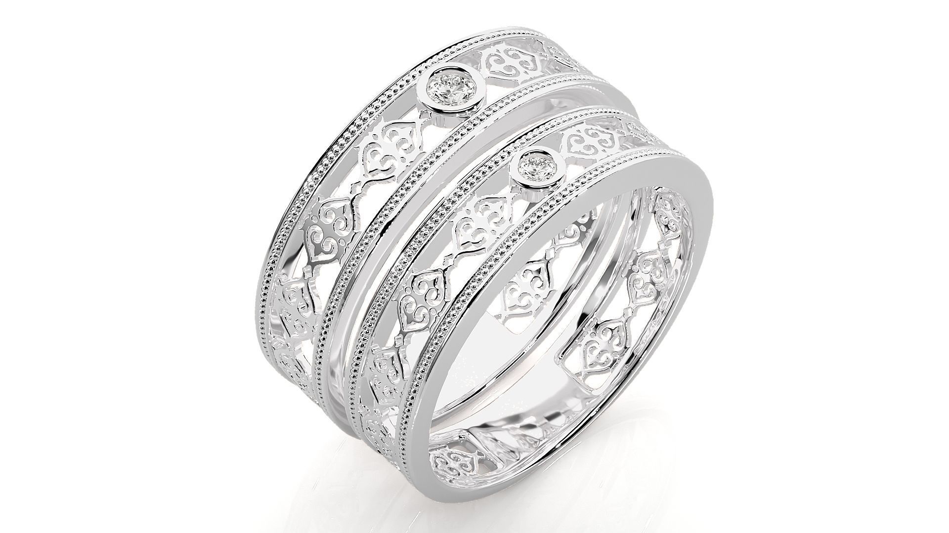Wedding Band - 102 3D print model_9