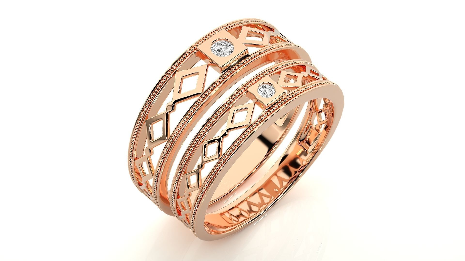 Wedding Band - 103 3D print model_4