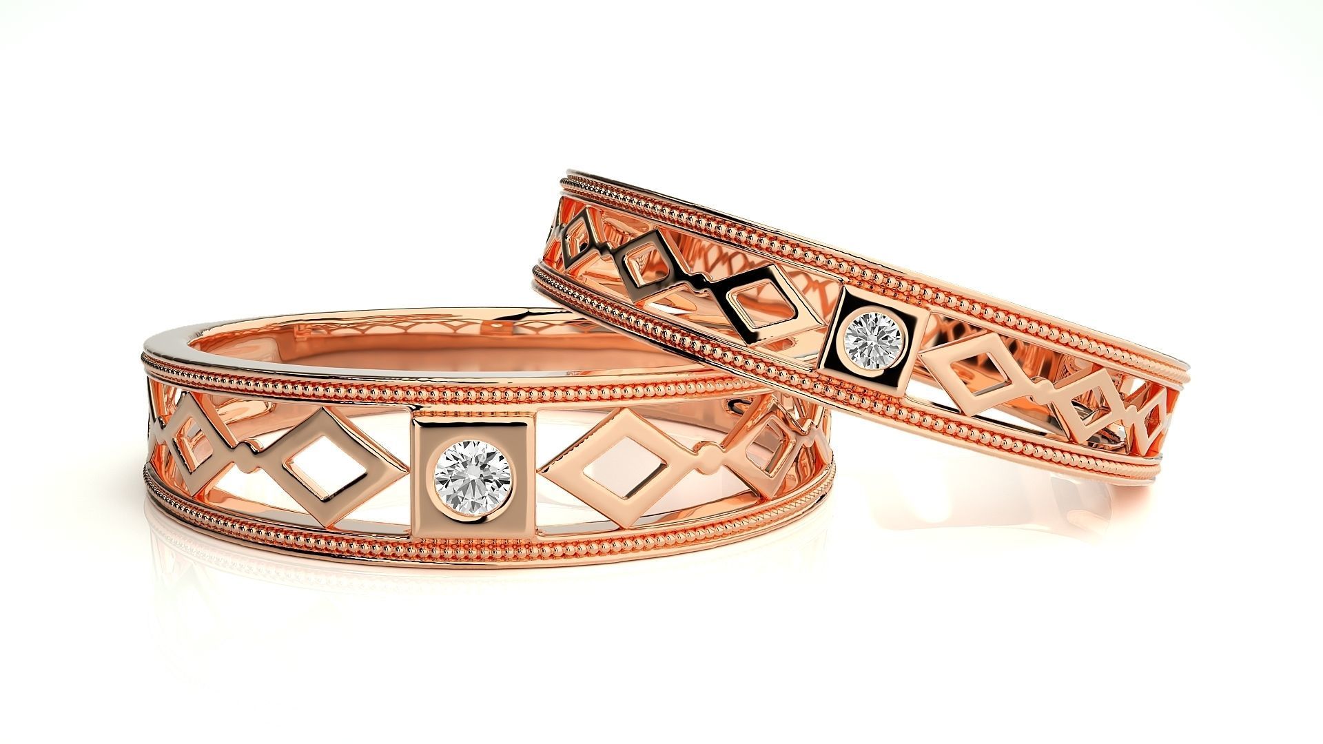 Wedding Band - 103 3D print model_1