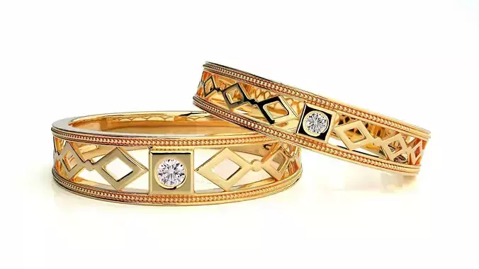 Wedding Band - 103 3D print model