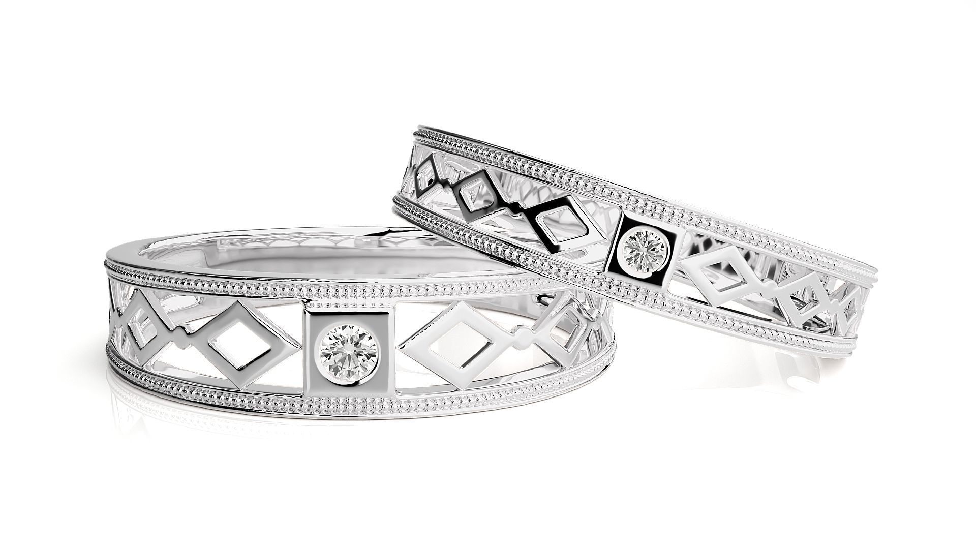 Wedding Band - 103 3D print model_6