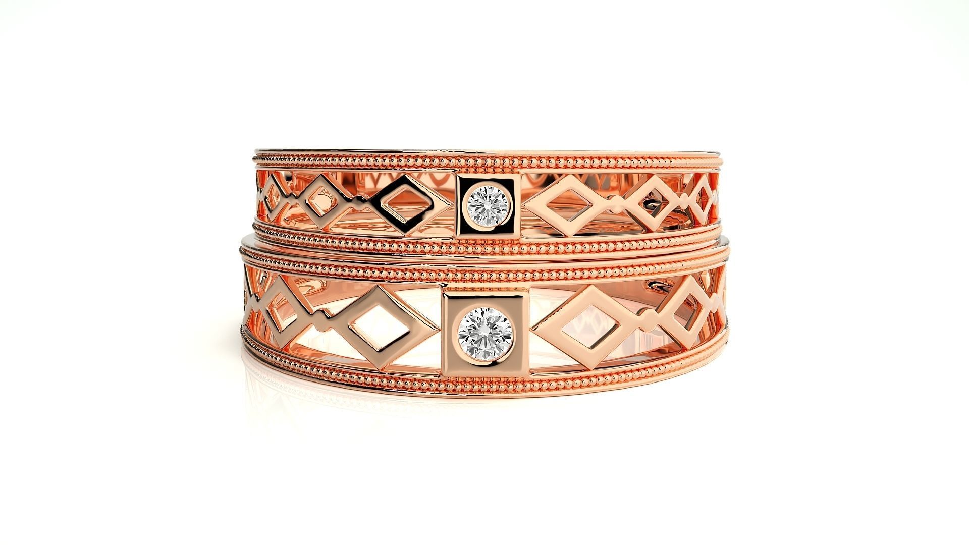 Wedding Band - 103 3D print model_3