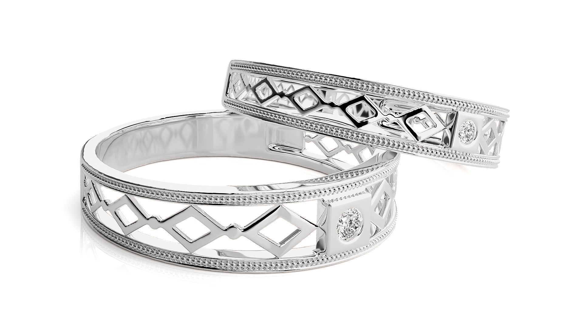 Wedding Band - 103 3D print model_7