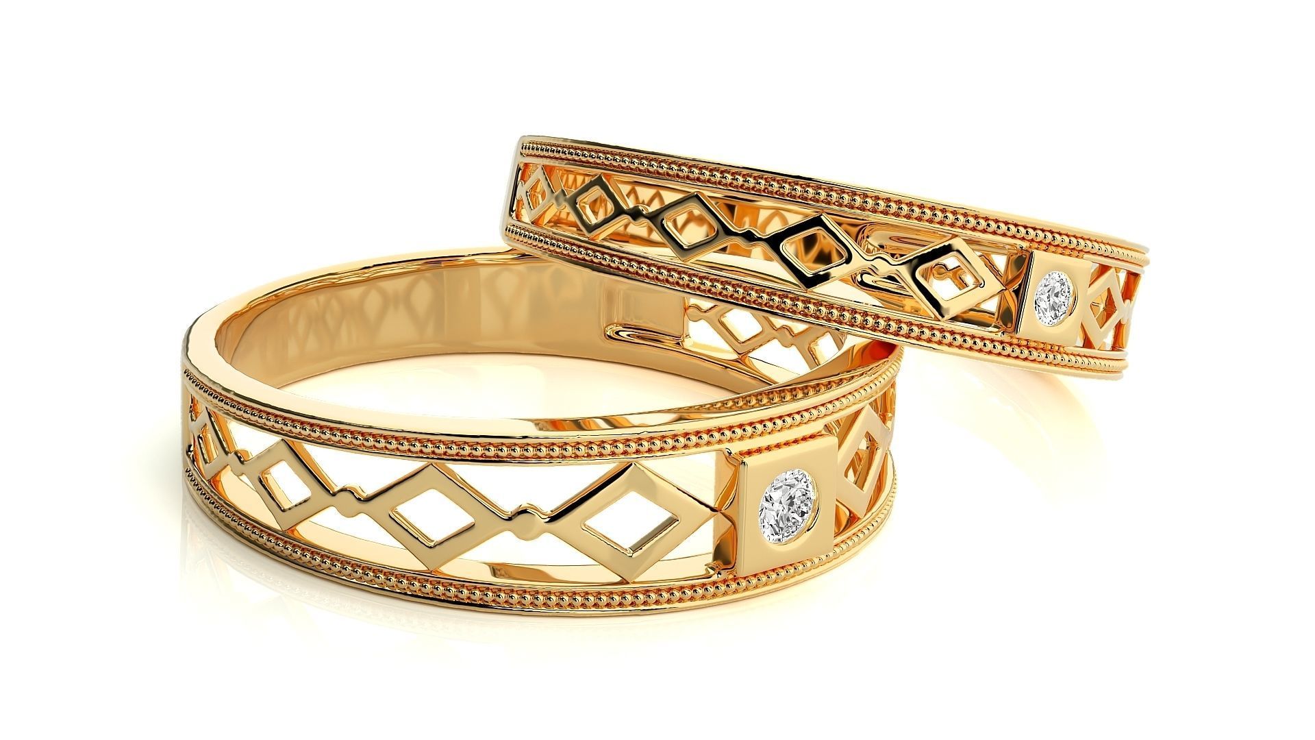 Wedding Band - 103 3D print model_10