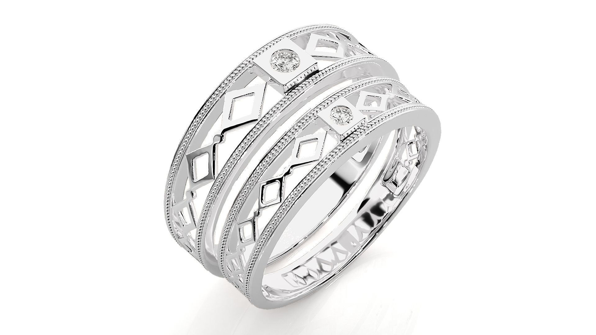 Wedding Band - 103 3D print model_9