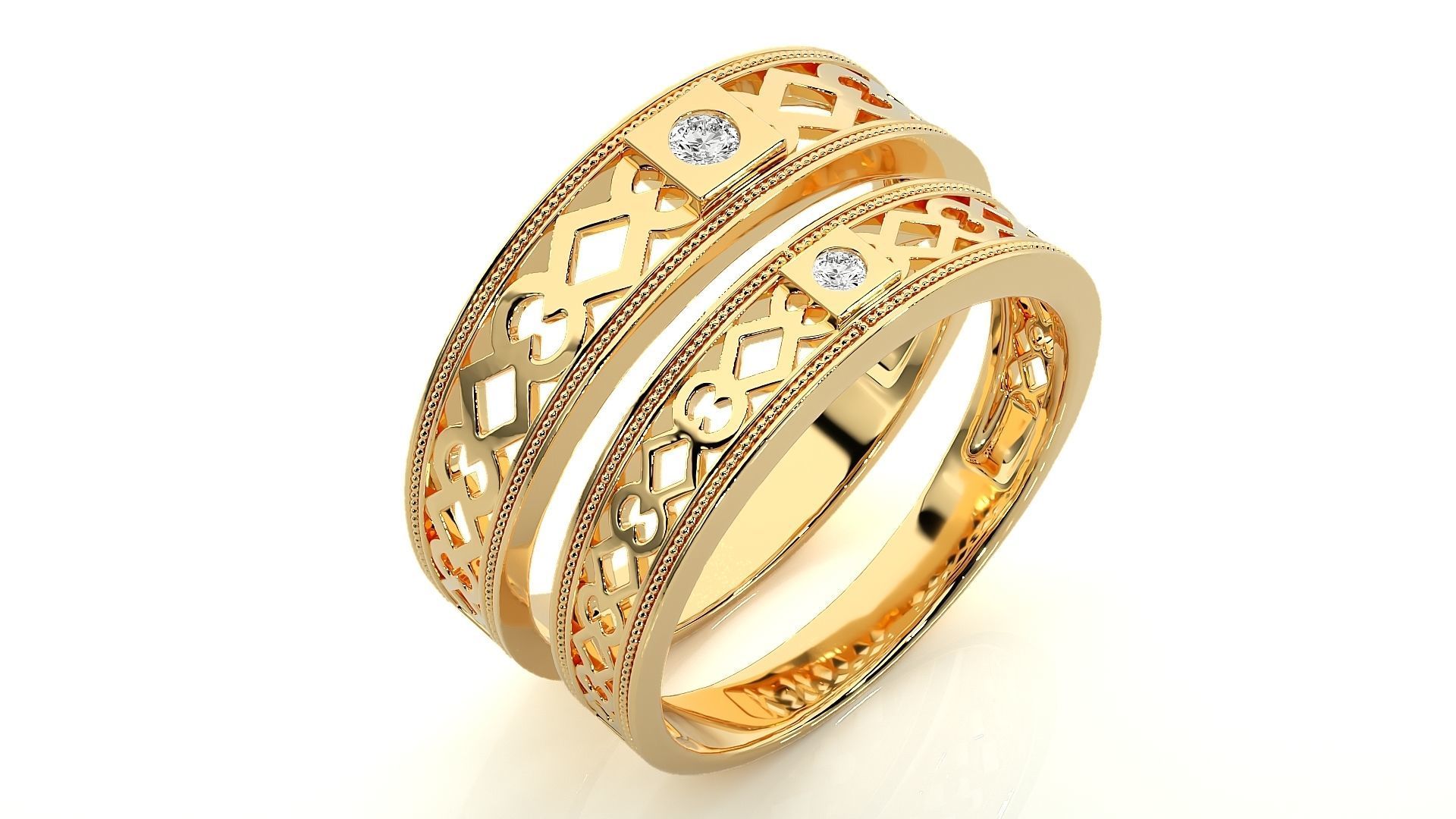 Wedding Band - 104 3D print model_12