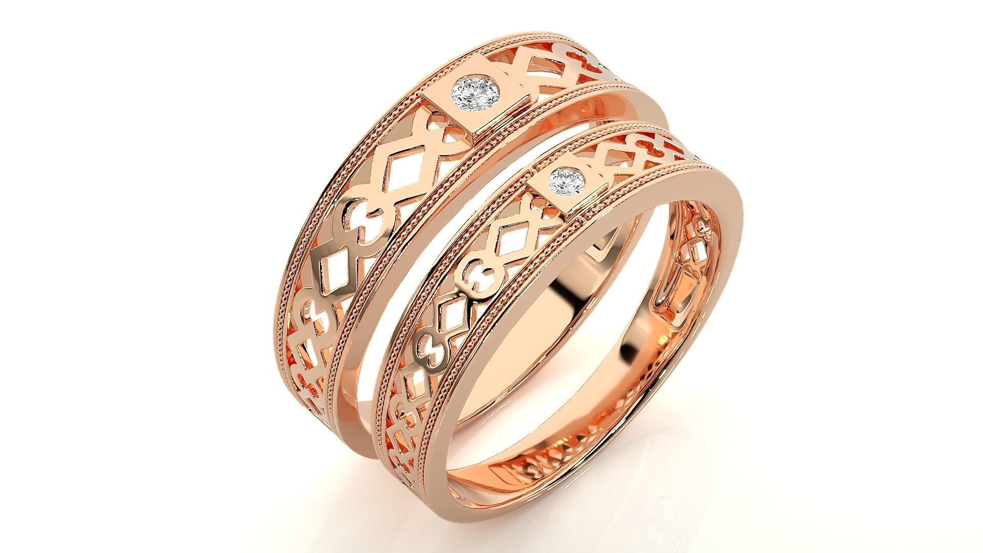 Wedding Band - 104 3D print model_4