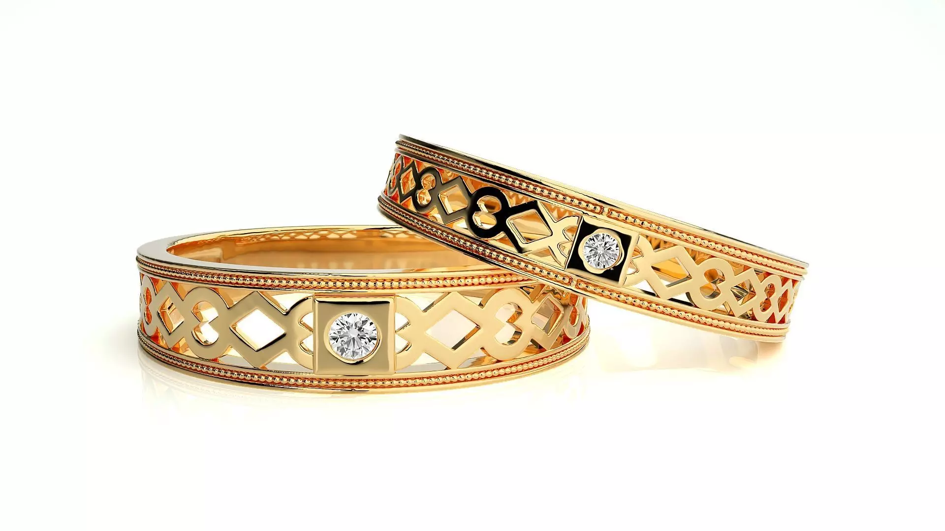 Wedding Band - 104 3D print model_0