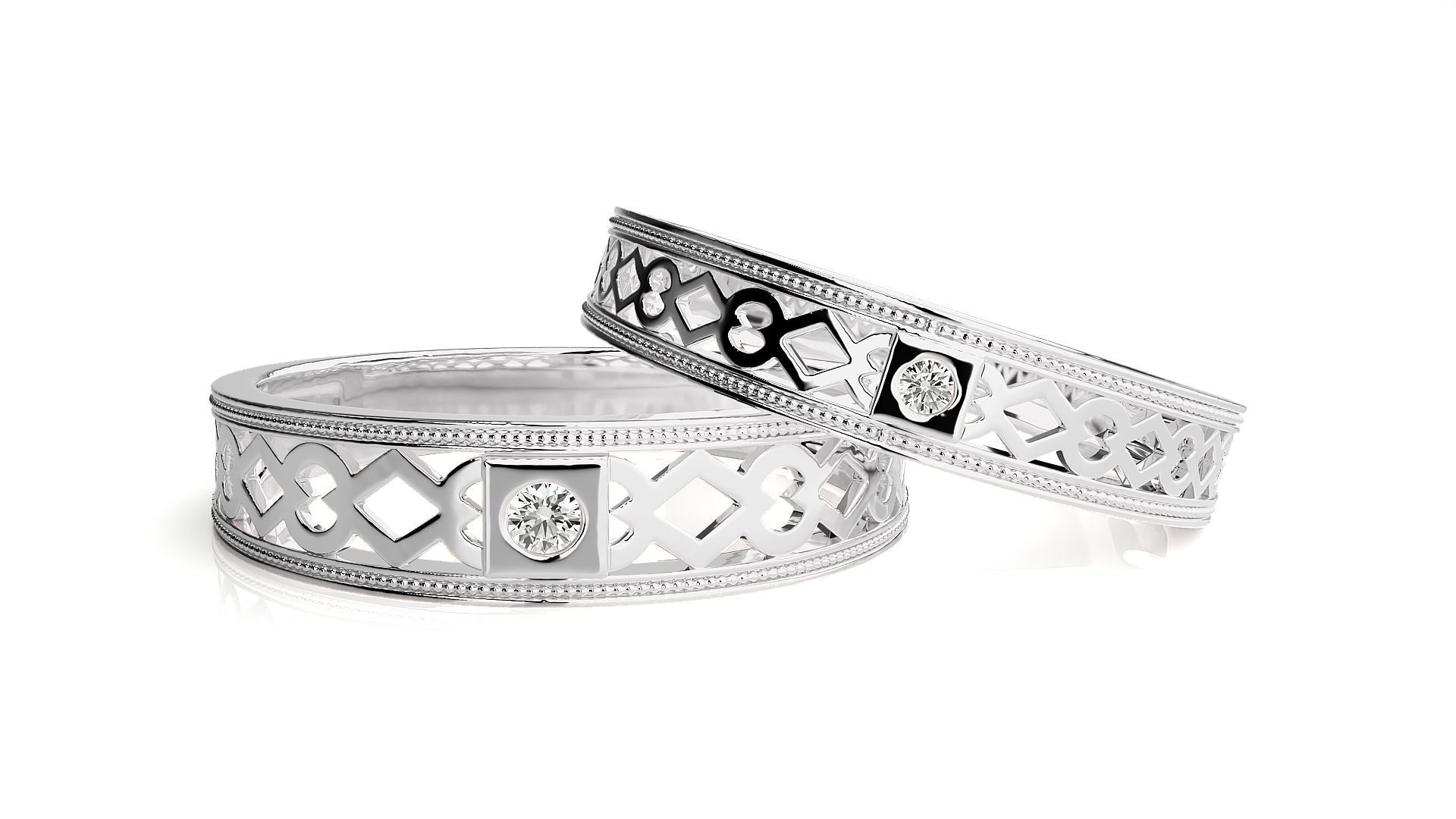 Wedding Band - 104 3D print model_6