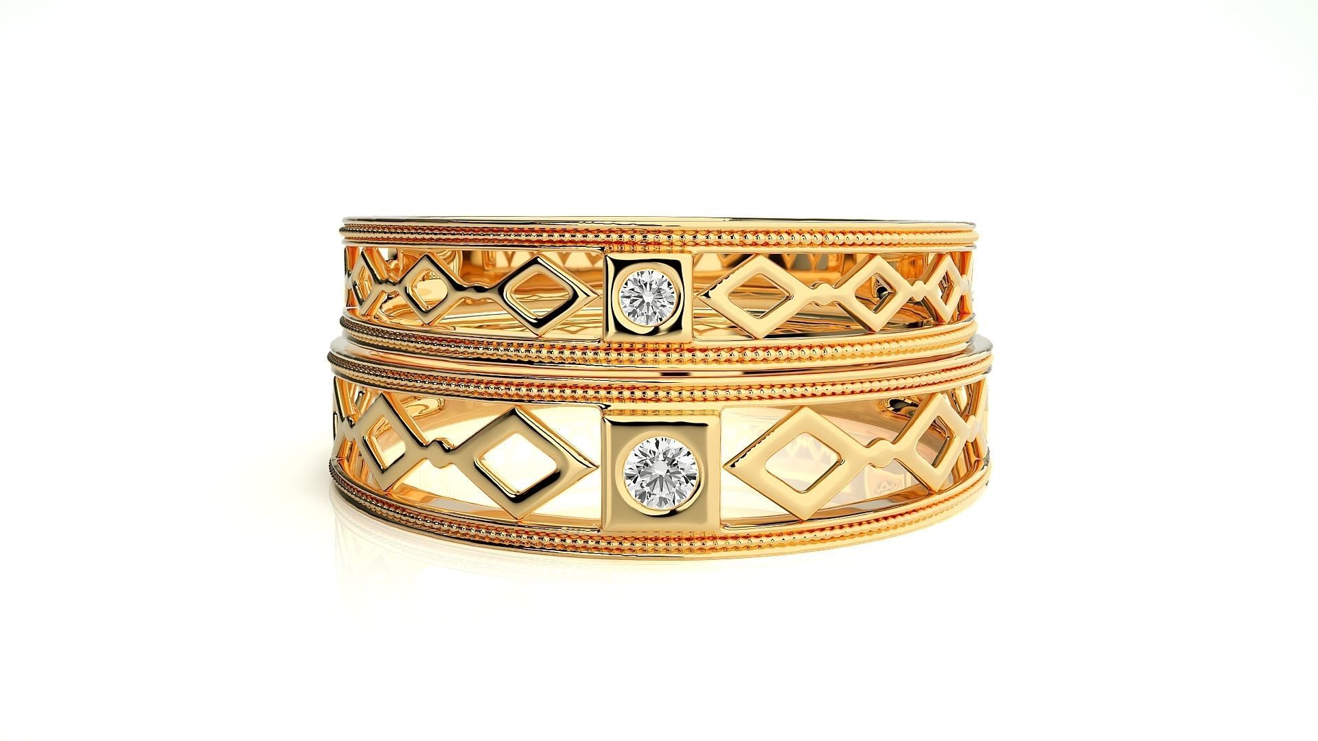 Wedding Band - 105 3D print model_11