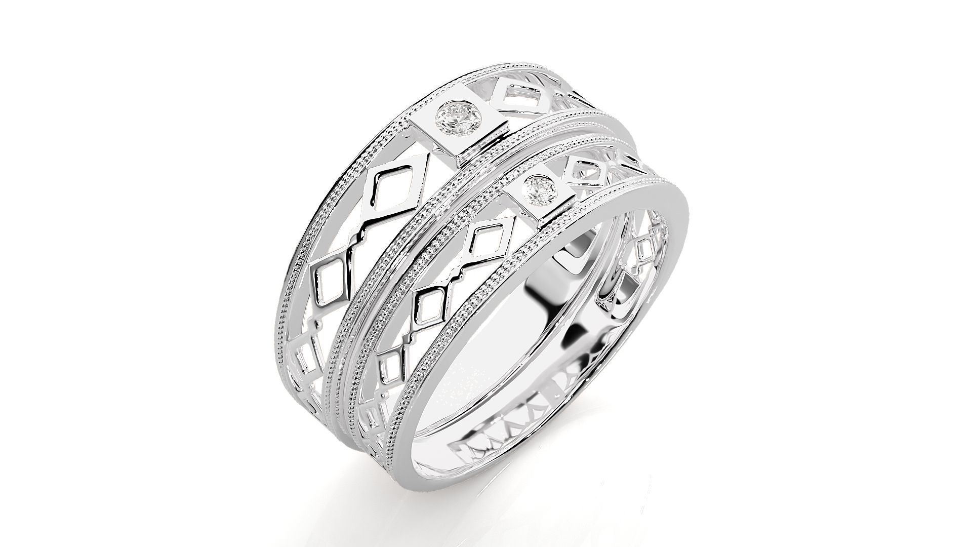 Wedding Band - 105 3D print model_9