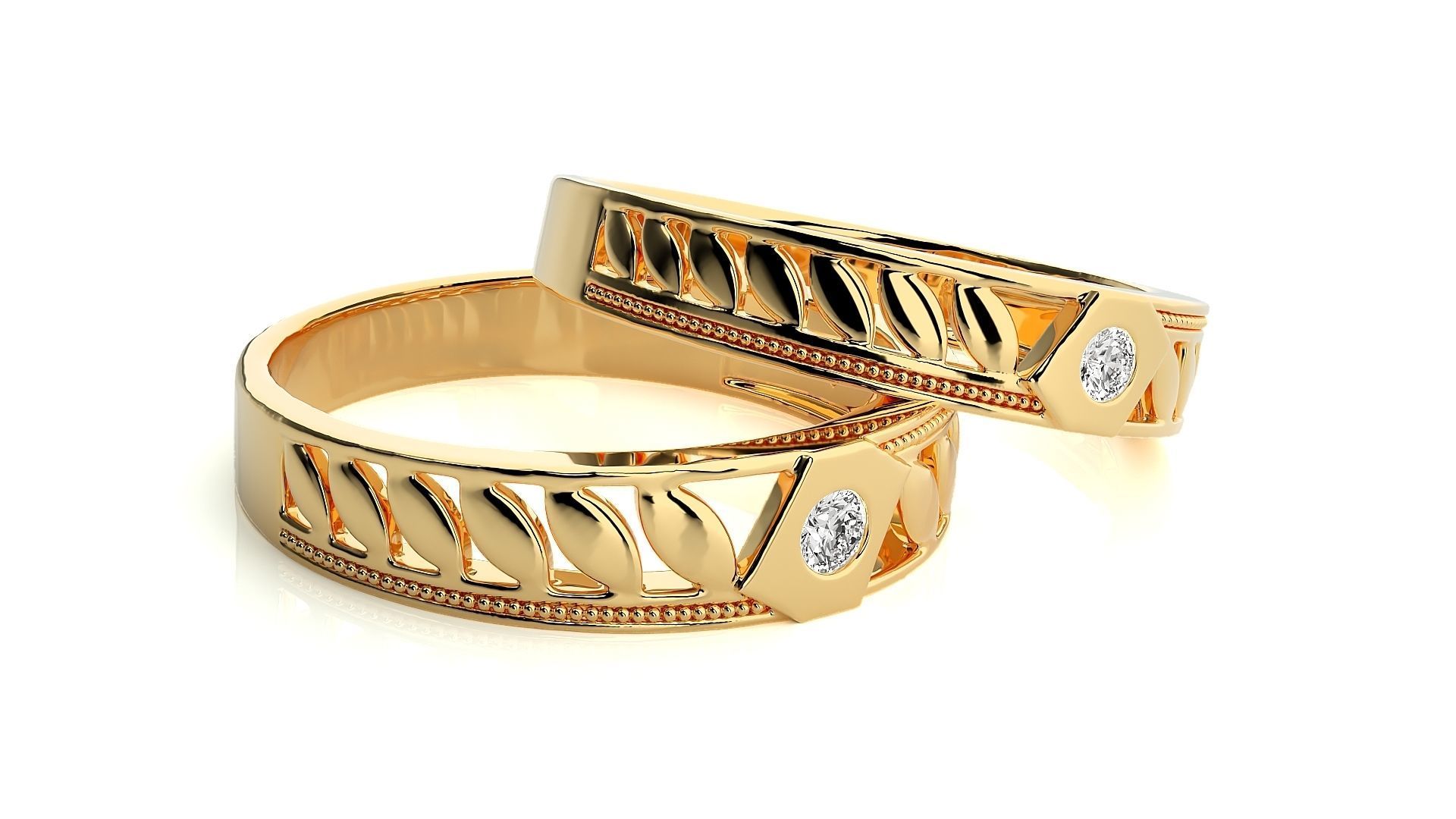 Wedding Band - 106 3D print model_10