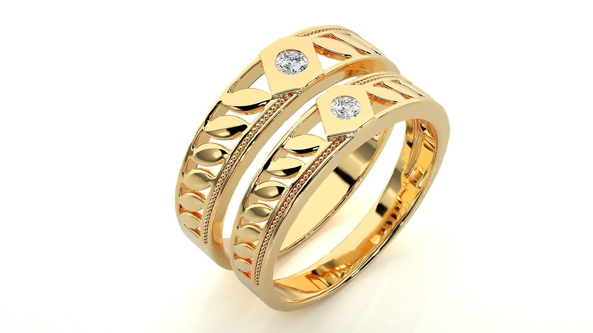 Wedding Band - 106 3D print model_12