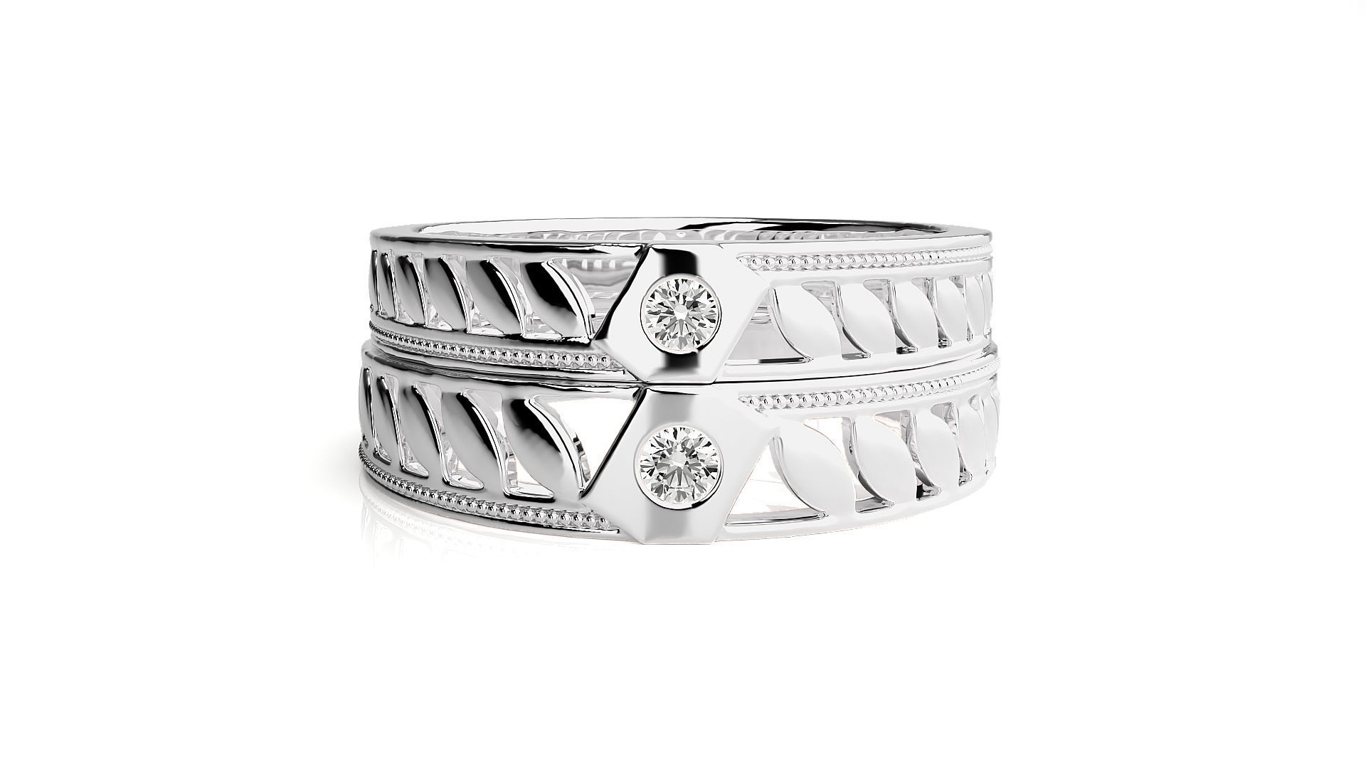 Wedding Band - 106 3D print model_8