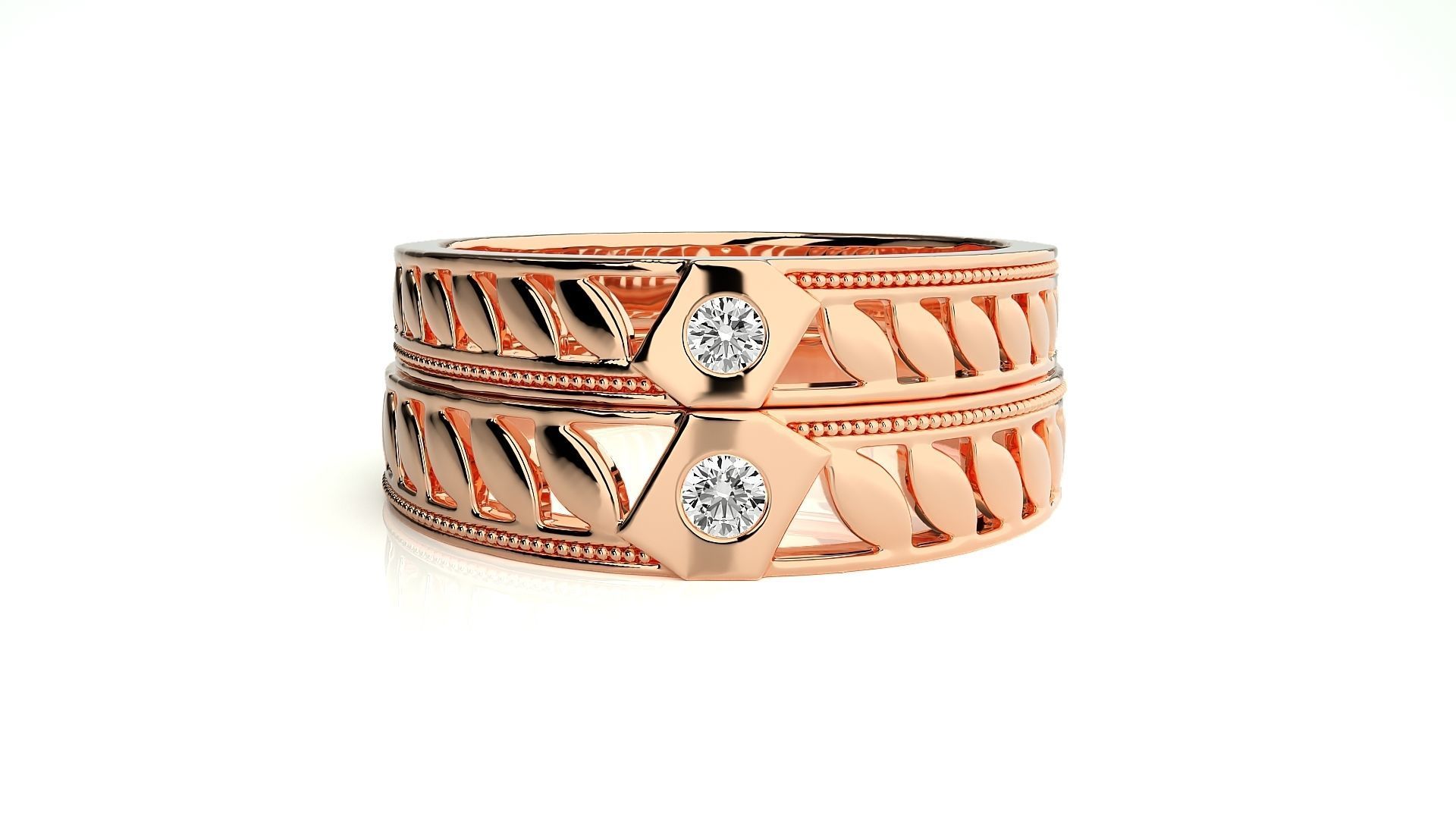 Wedding Band - 106 3D print model_3