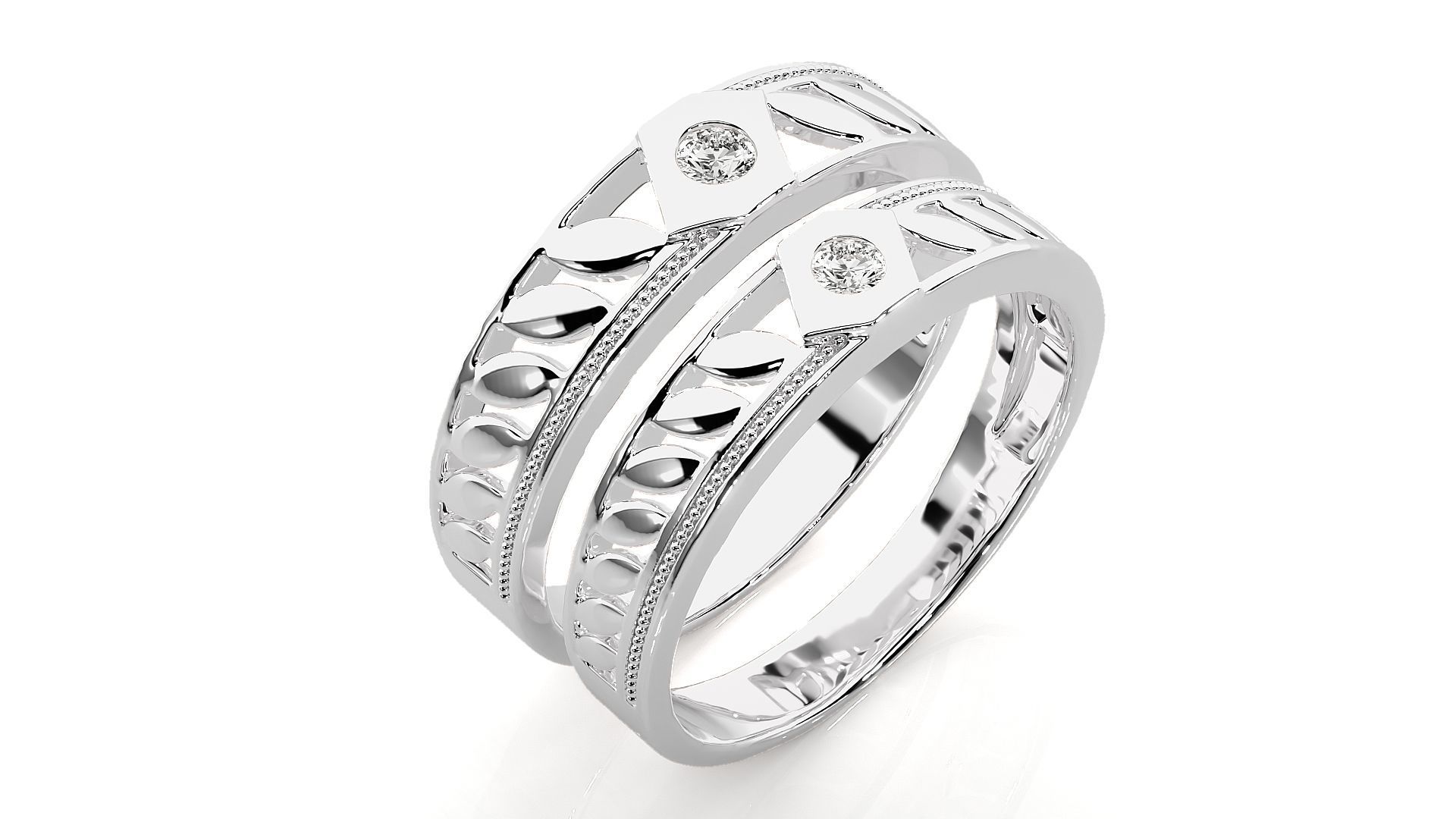 Wedding Band - 106 3D print model_9