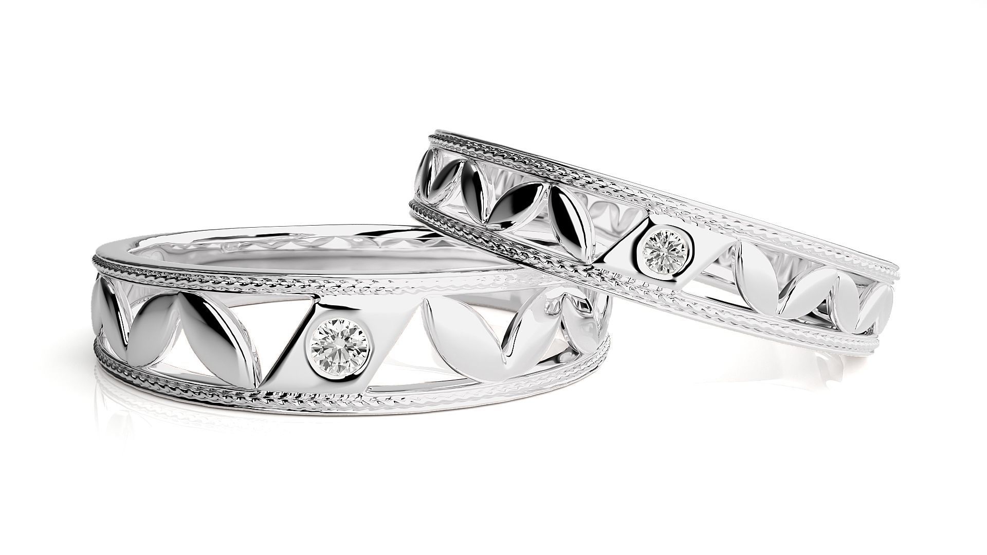 Wedding Band - 107 3D print model_6