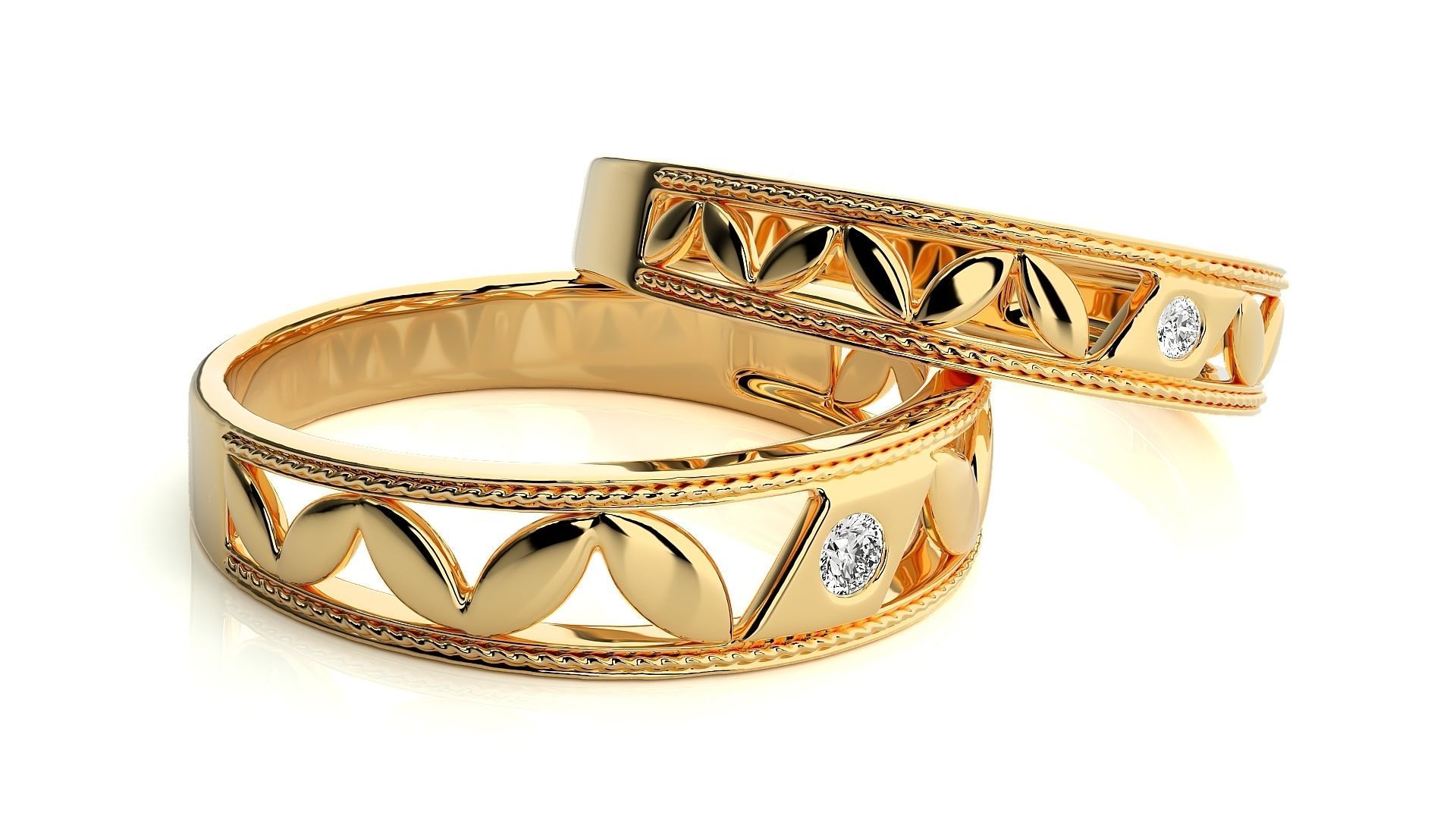 Wedding Band - 107 3D print model_10