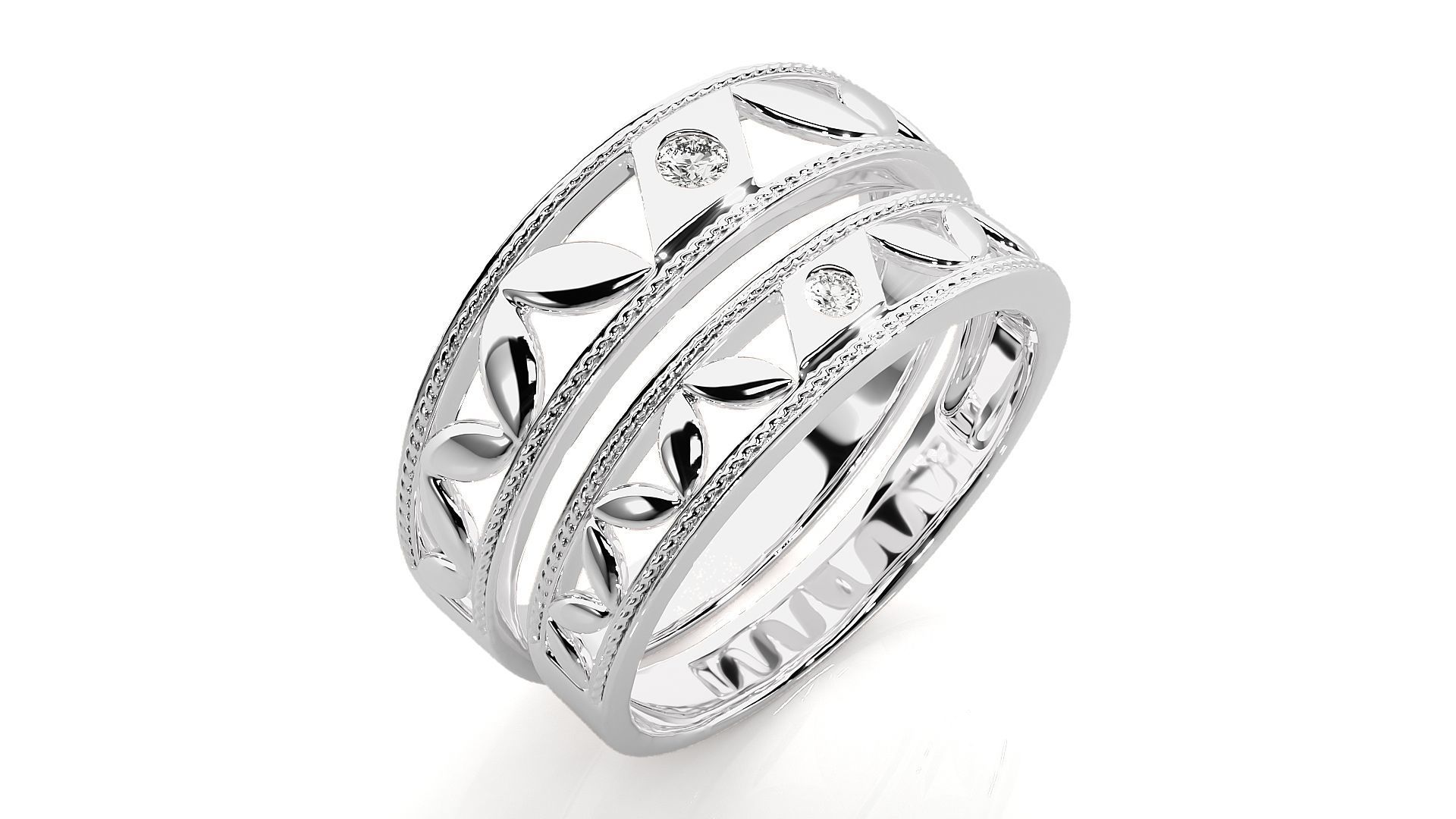 Wedding Band - 107 3D print model_9