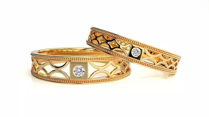 Wedding Band - 108 3D print model