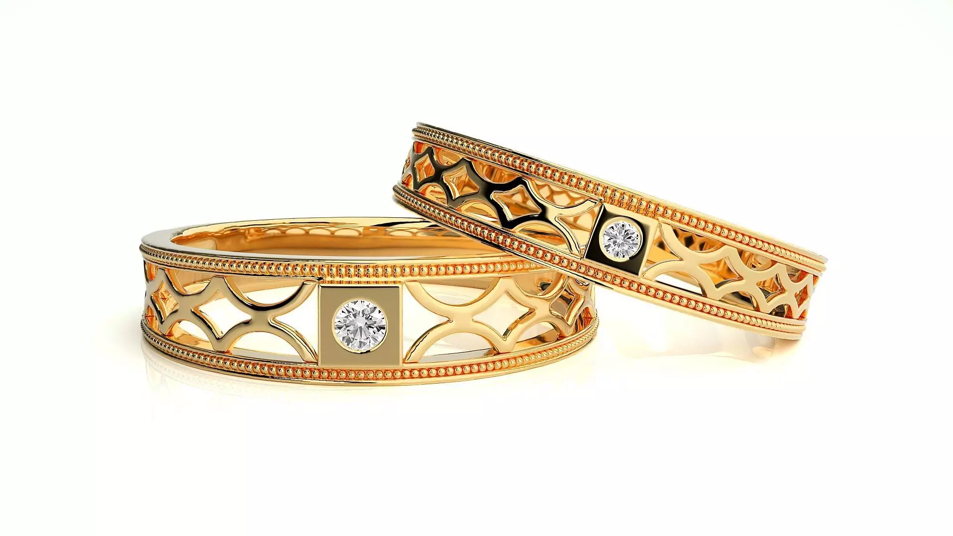 Wedding Band - 108 3D print model_0