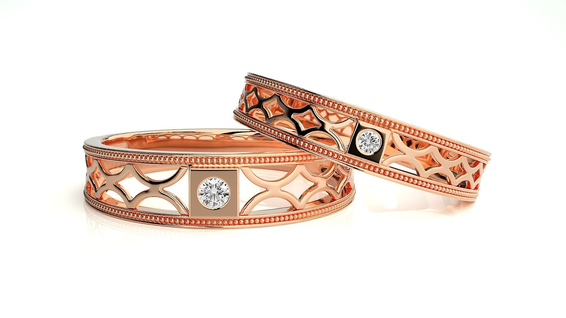 Wedding Band - 108 3D print model_1