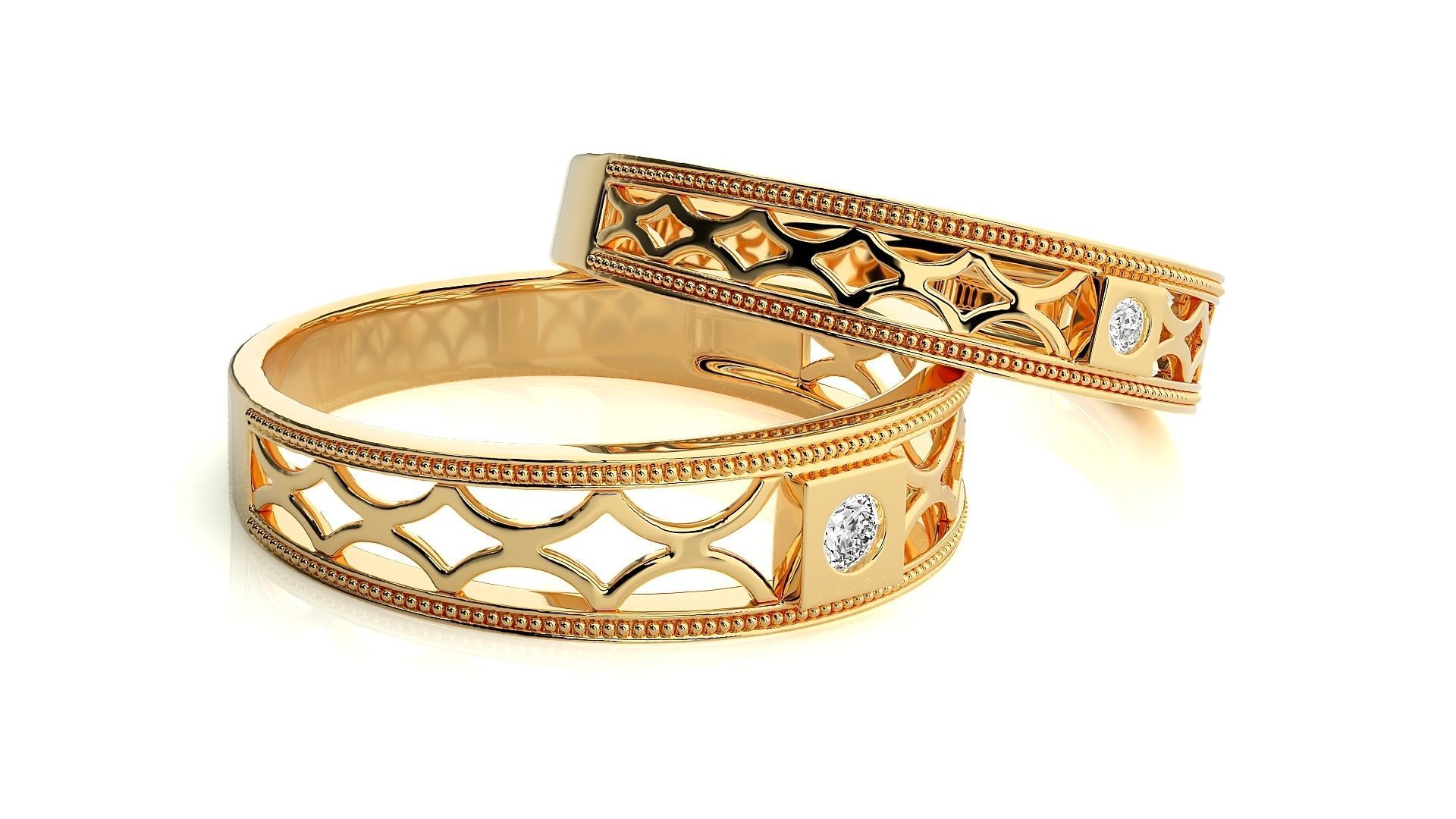 Wedding Band - 108 3D print model_10