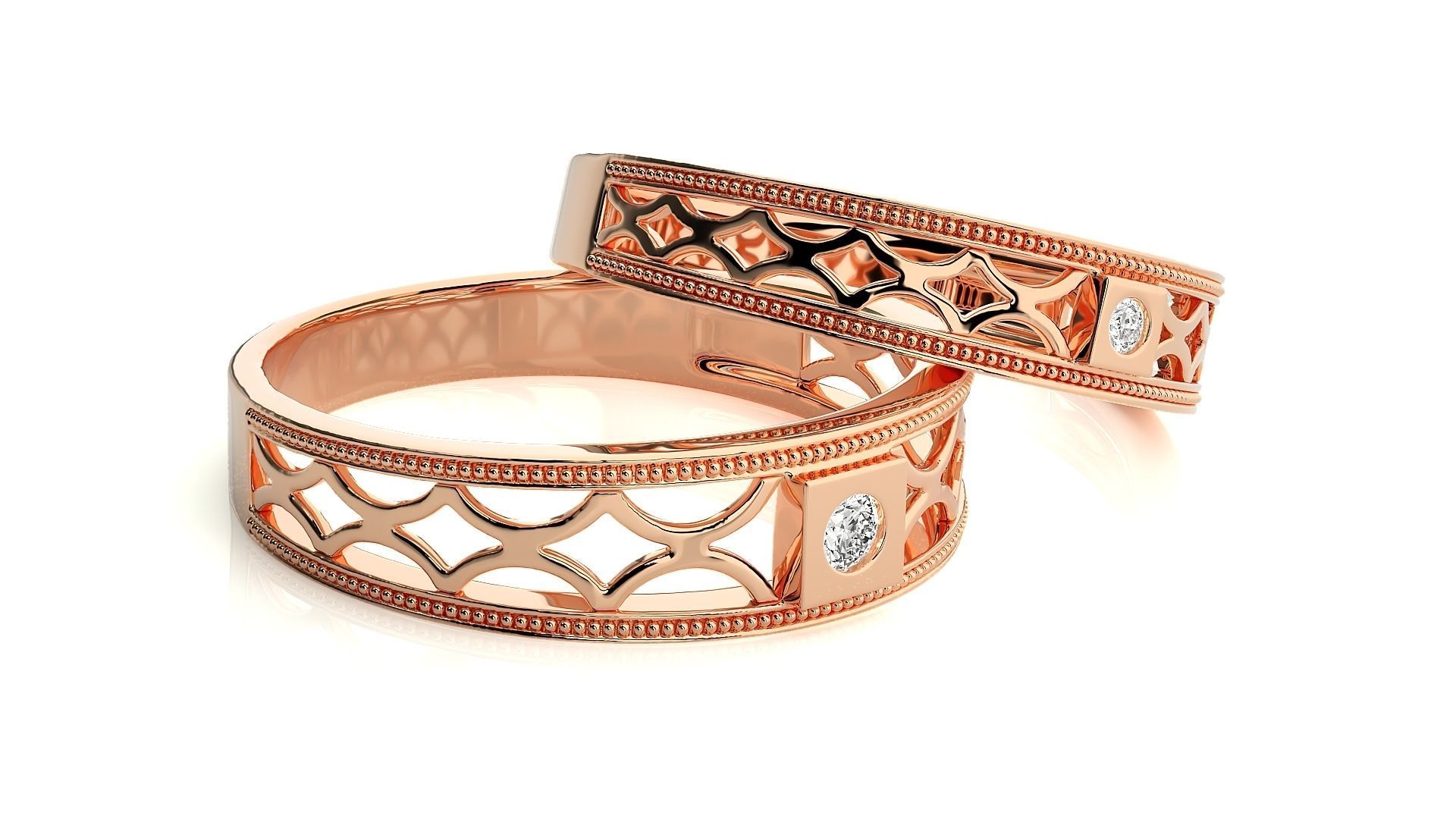 Wedding Band - 108 3D print model_2