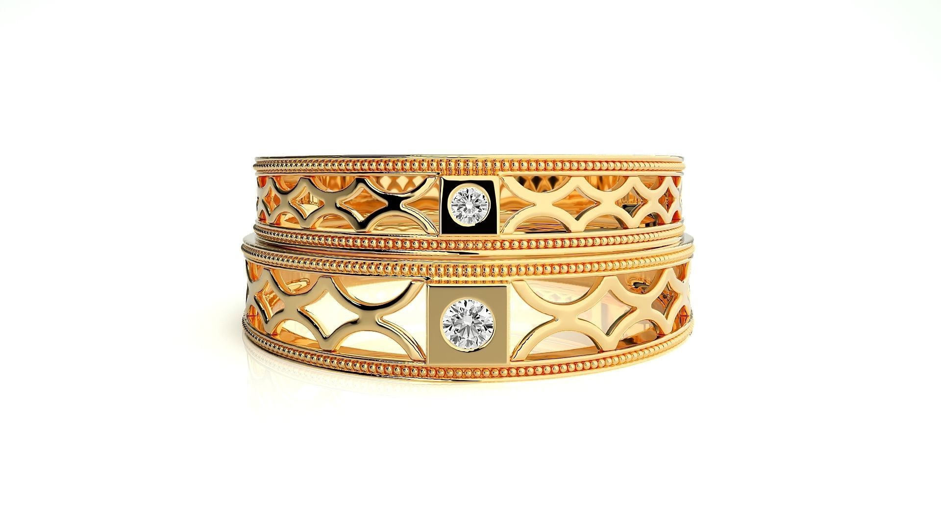 Wedding Band - 108 3D print model_11