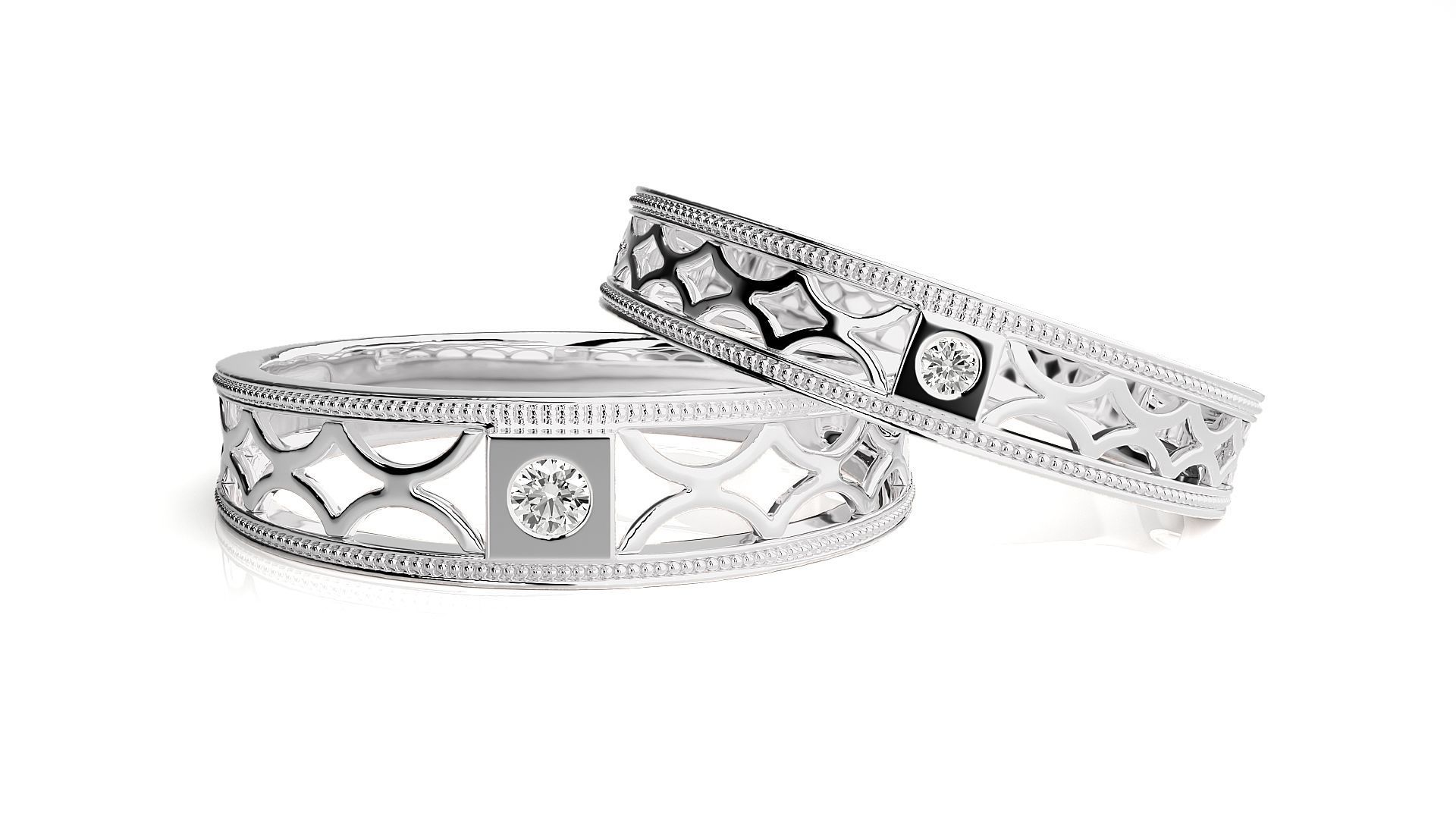 Wedding Band - 108 3D print model_6