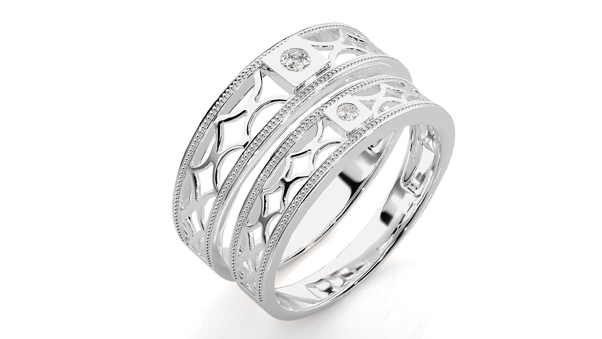 Wedding Band - 108 3D print model_9