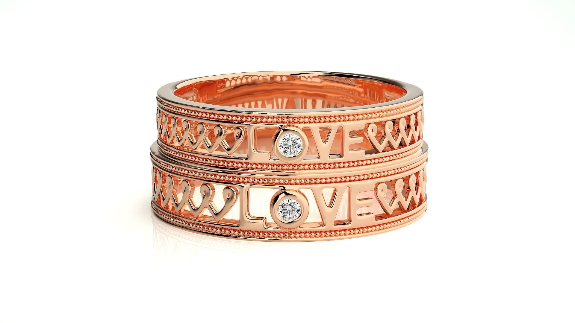 Wedding Band - 109 3D print model_3