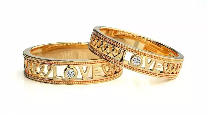 Wedding Band - 109 3D print model