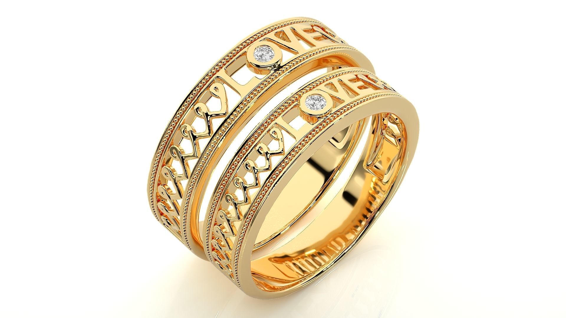 Wedding Band - 109 3D print model_12