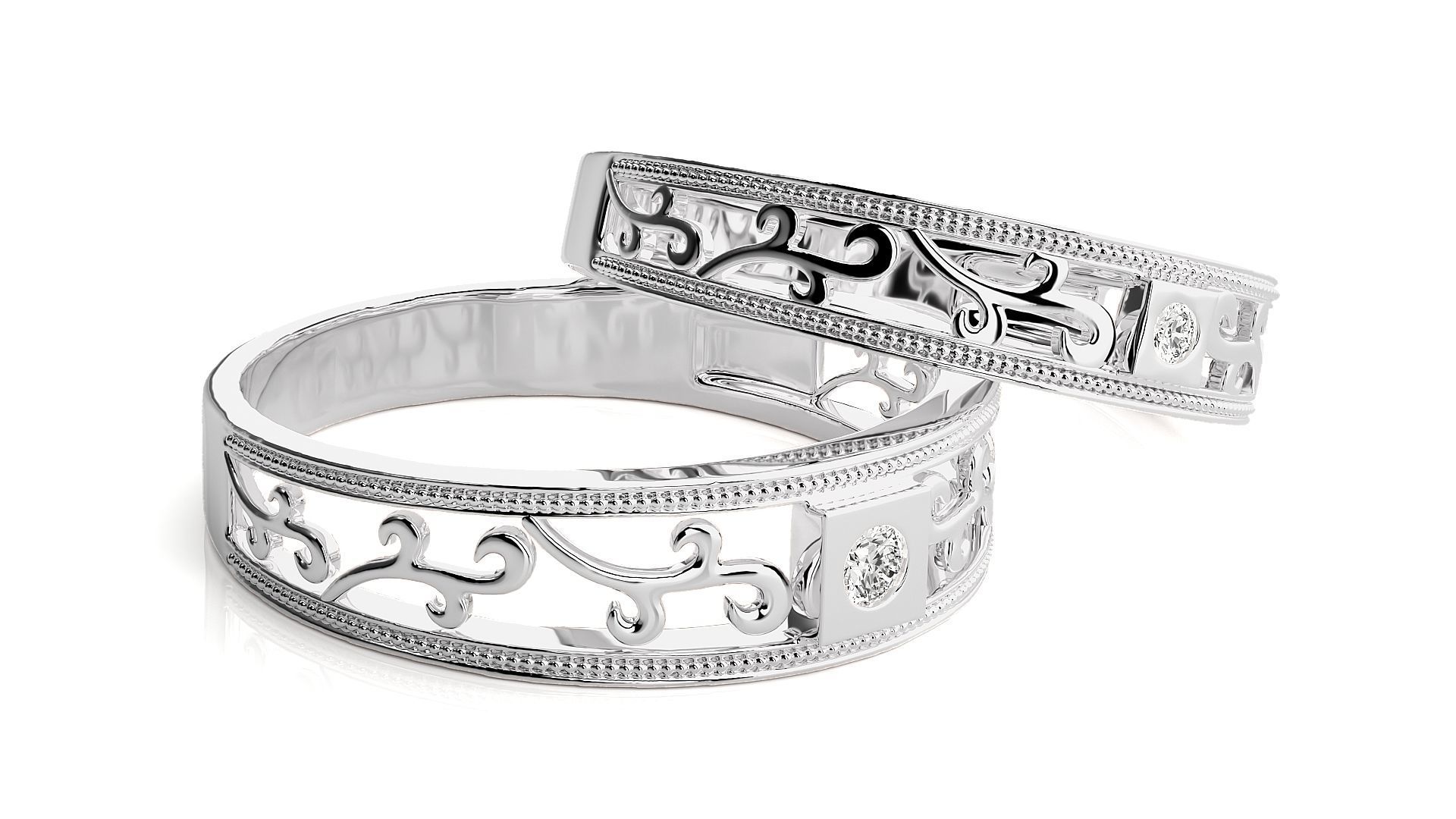 Wedding Band - 110 3D print model_7