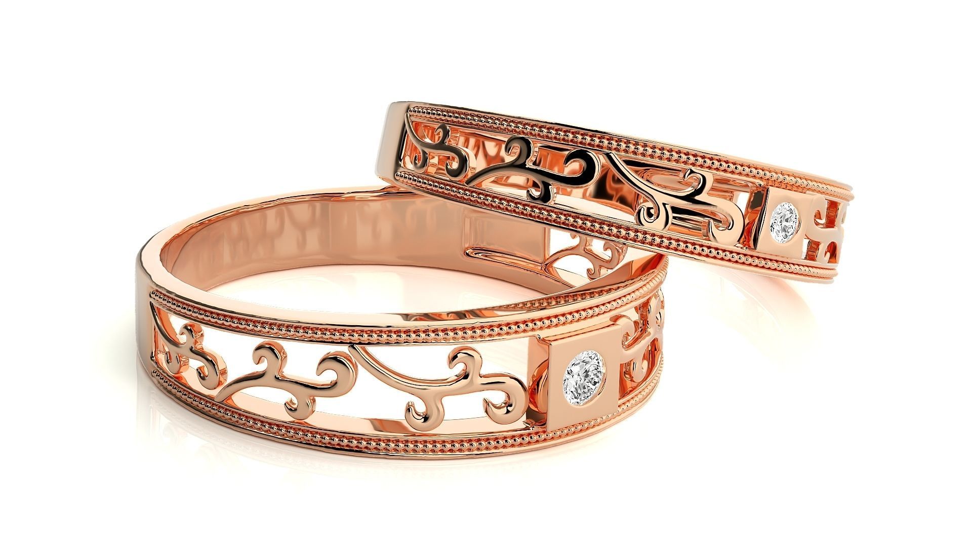 Wedding Band - 110 3D print model_2