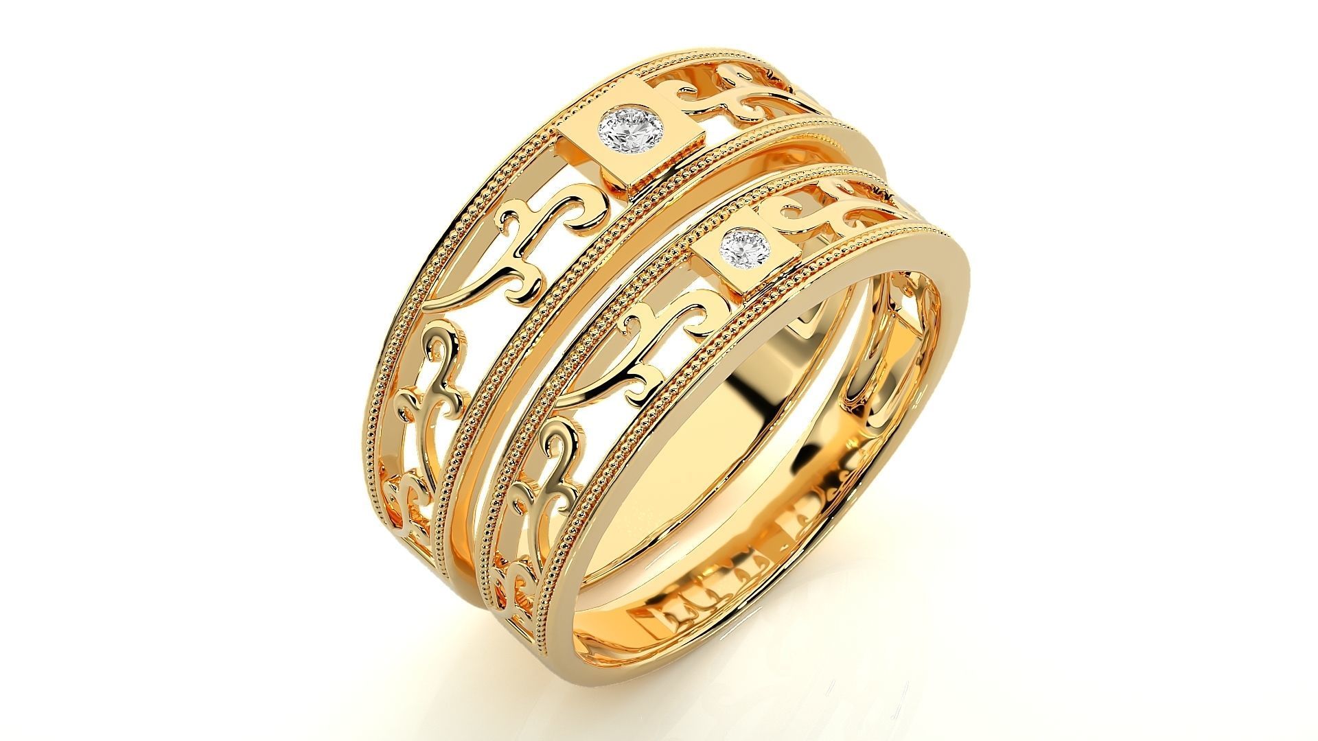 Wedding Band - 110 3D print model_12