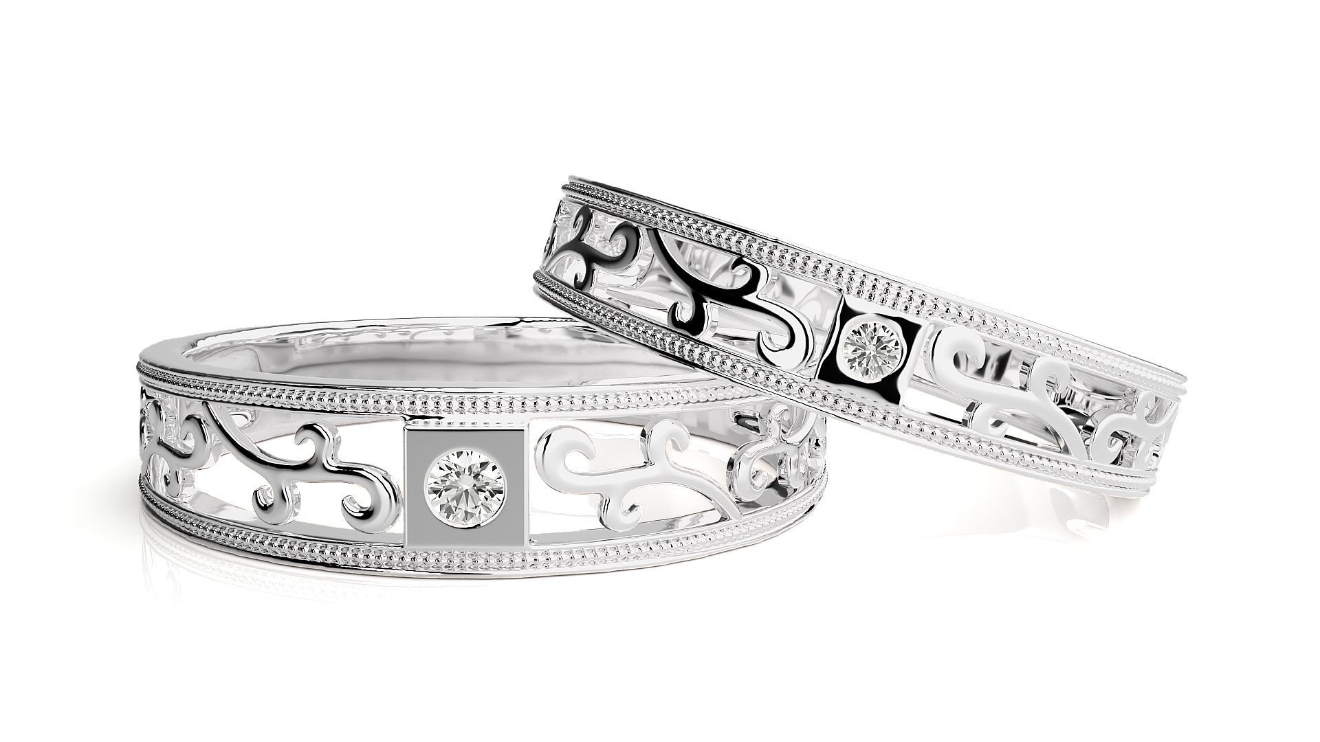 Wedding Band - 110 3D print model_6