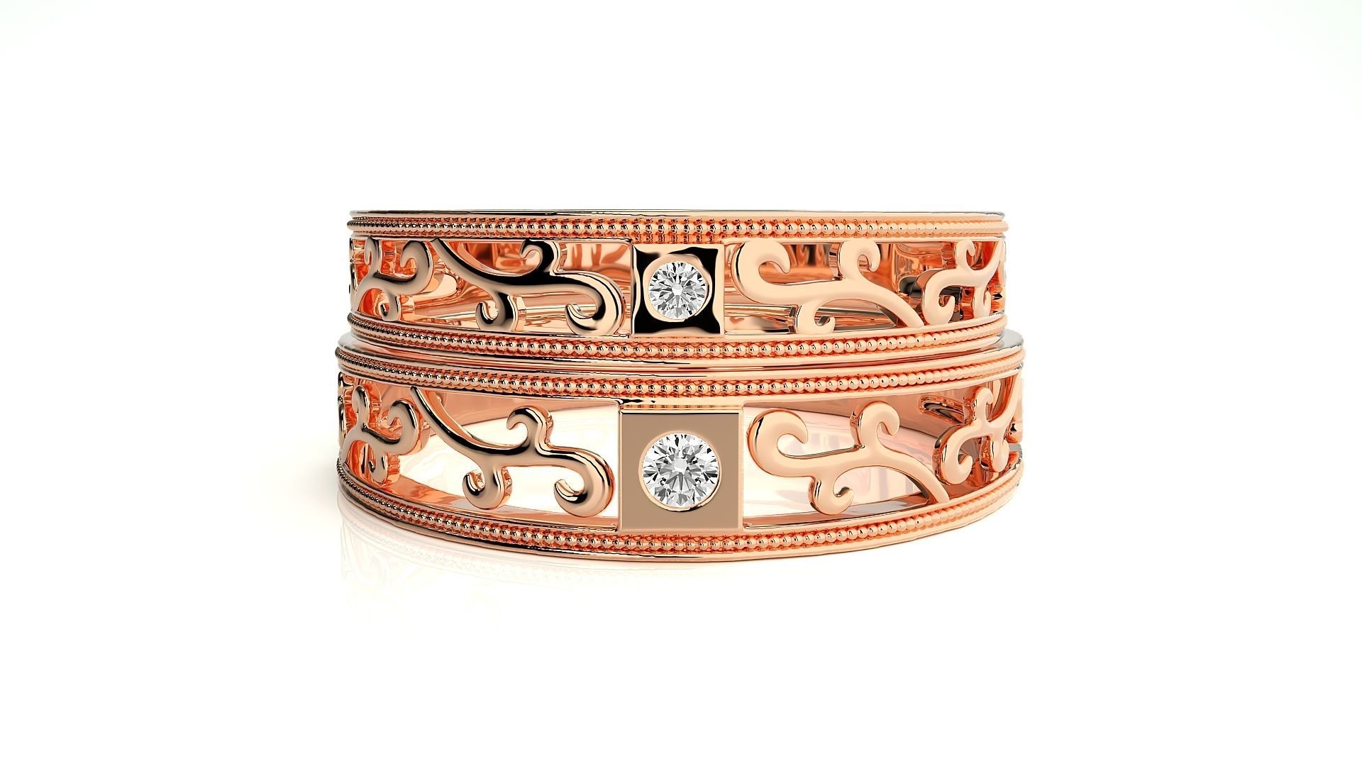 Wedding Band - 110 3D print model_3