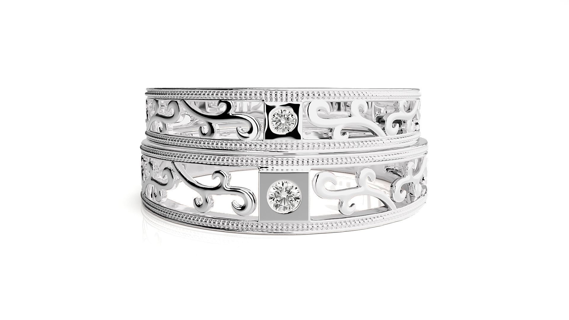 Wedding Band - 110 3D print model_8