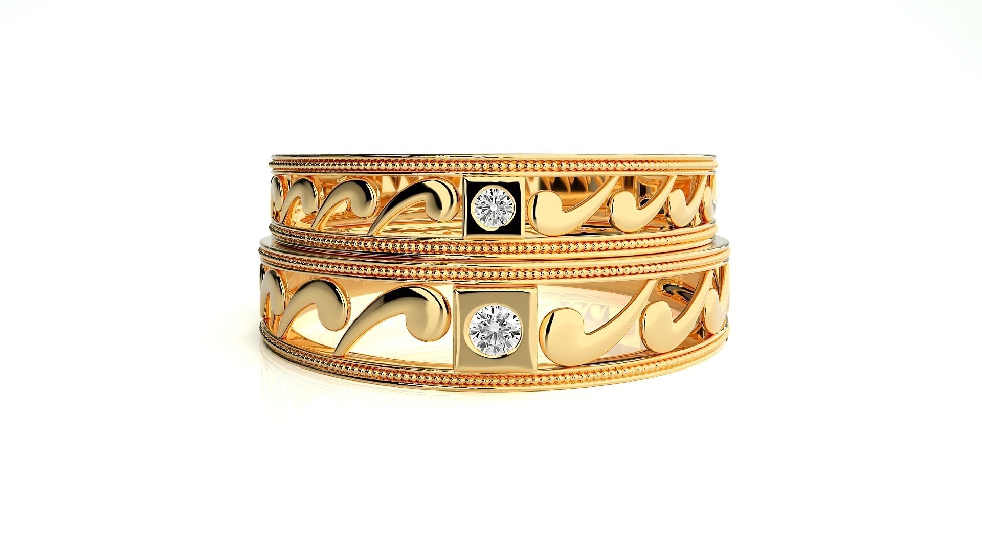 Wedding Band - 111 3D print model_11