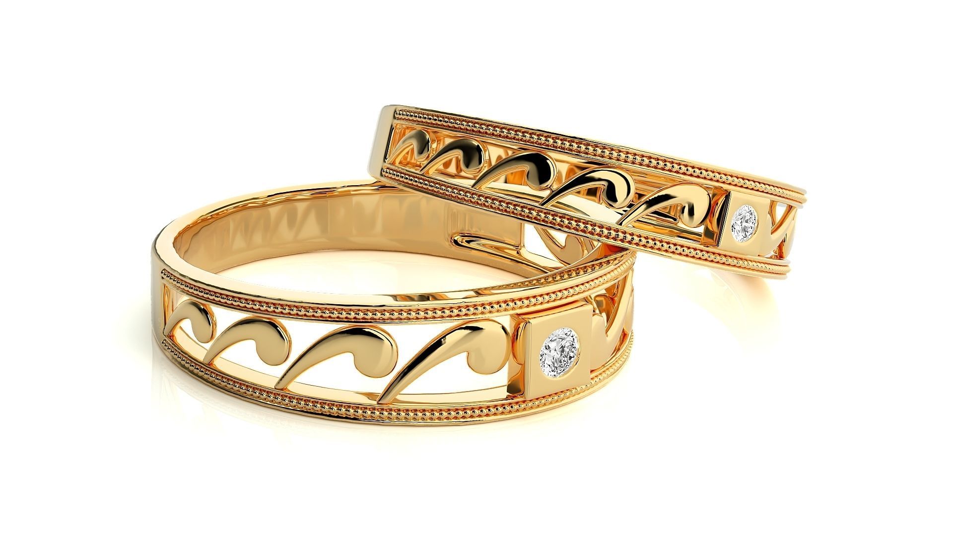 Wedding Band - 111 3D print model_10