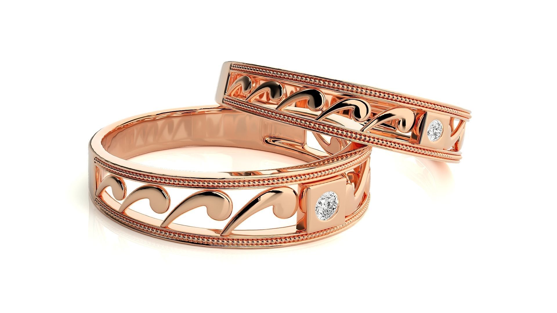 Wedding Band - 111 3D print model_2