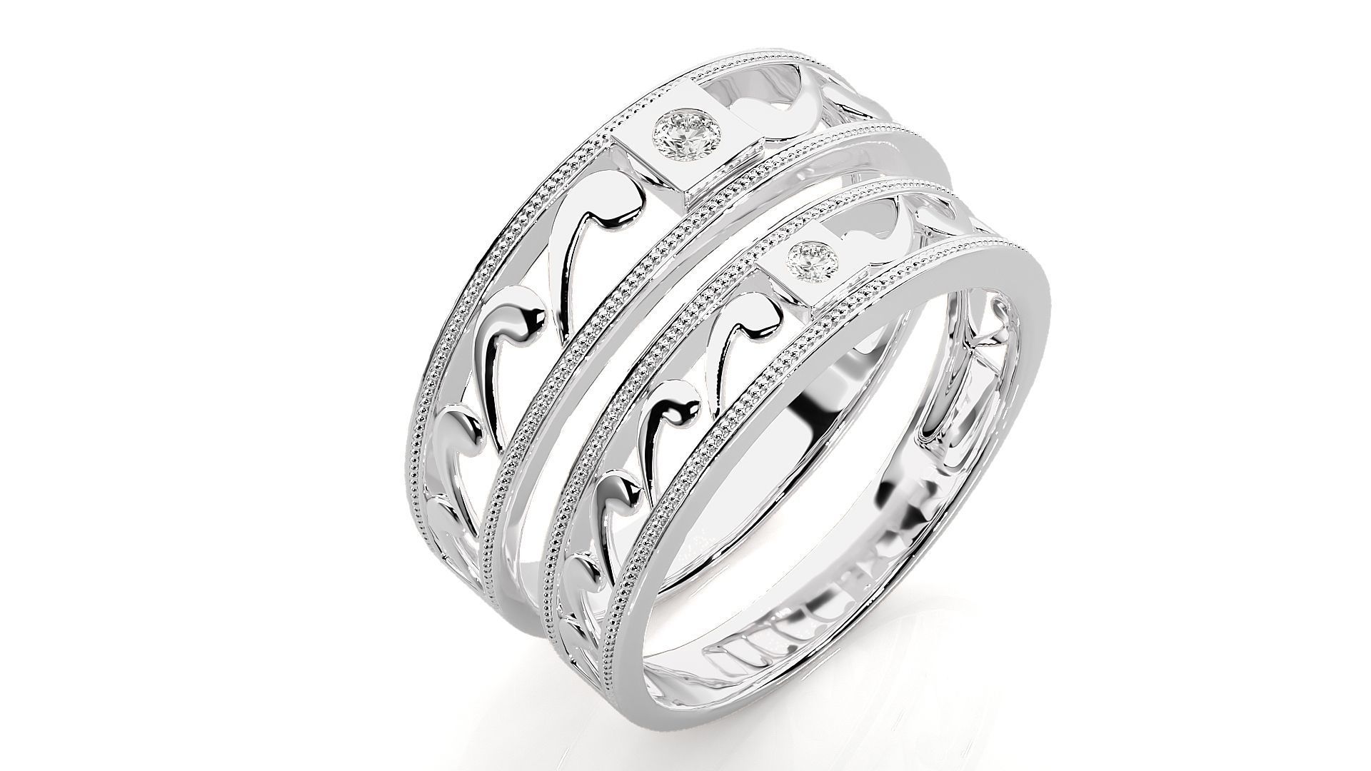 Wedding Band - 111 3D print model_9