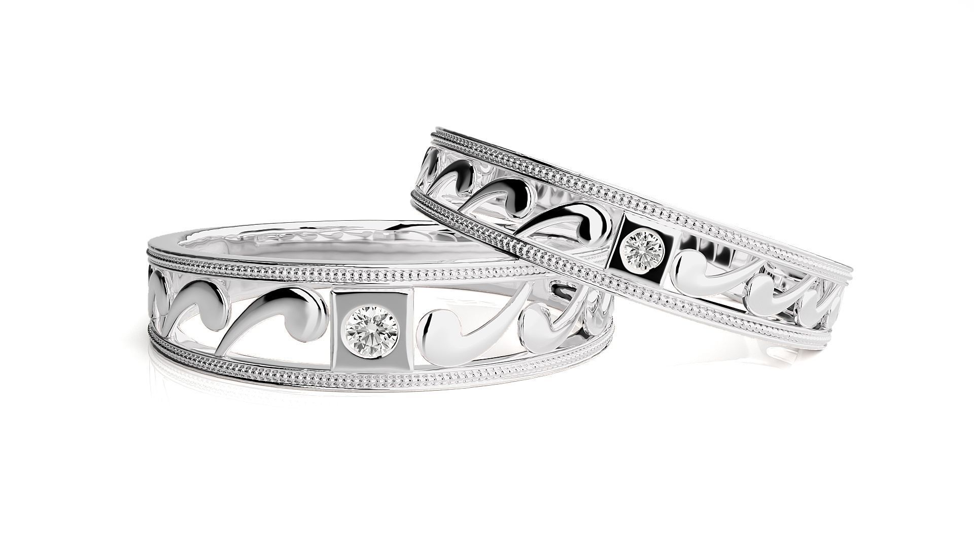 Wedding Band - 111 3D print model_6