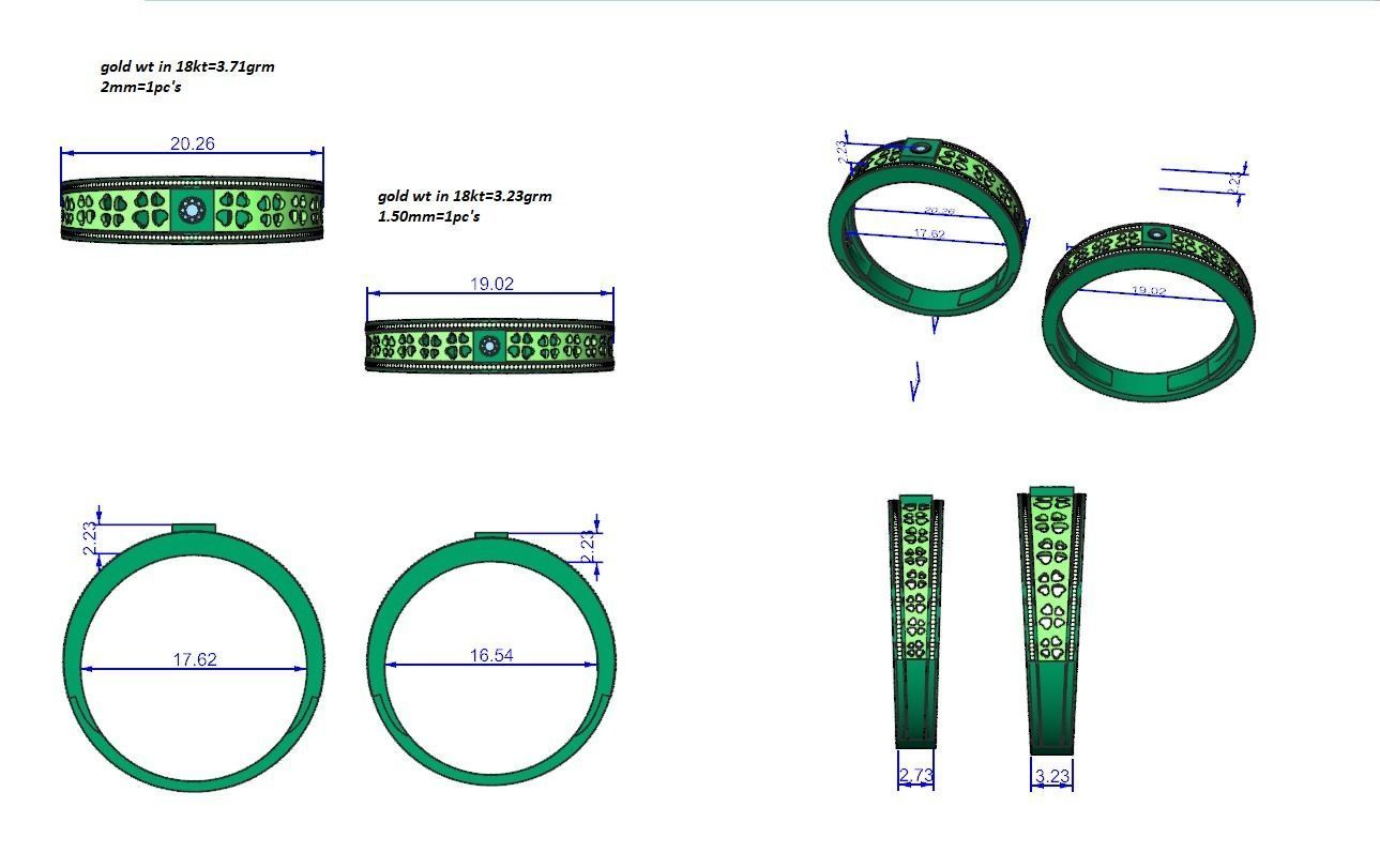 Wedding Band - 112 3D print model_5