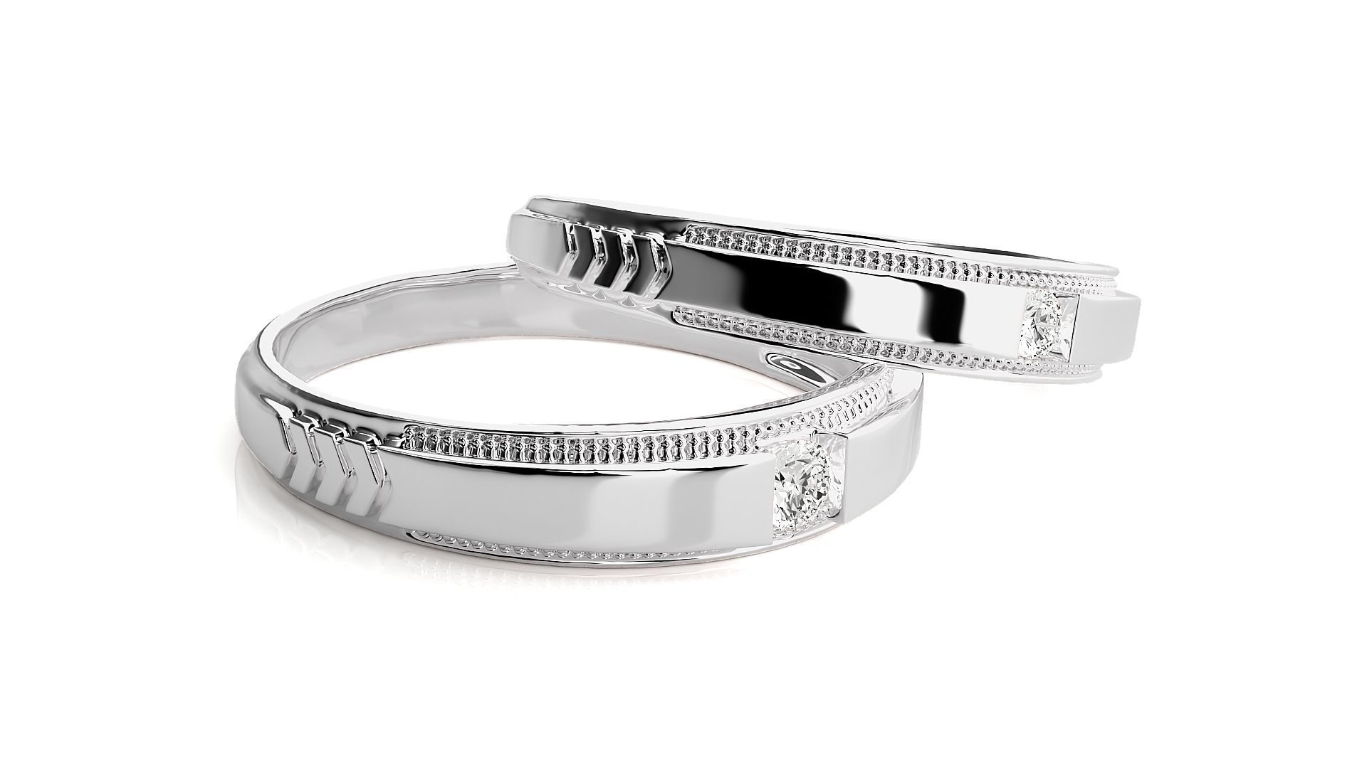 Wedding Band - 113 3D print model_6